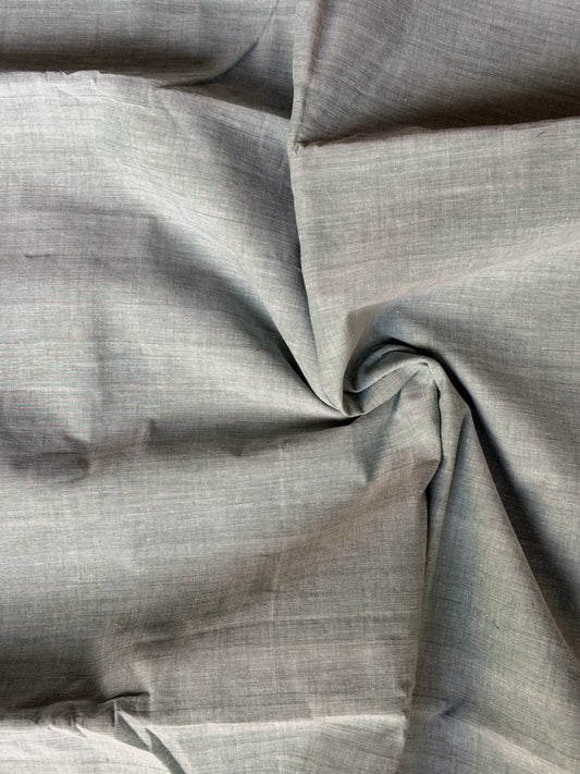 Sage green cotton handwoven fabric