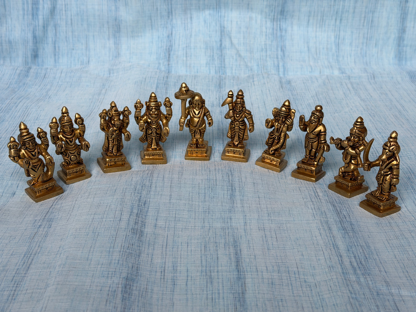 Brass Dasavatar - set of 10 pieces