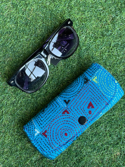 Kantha hand embroidered Spectacles / goggles case