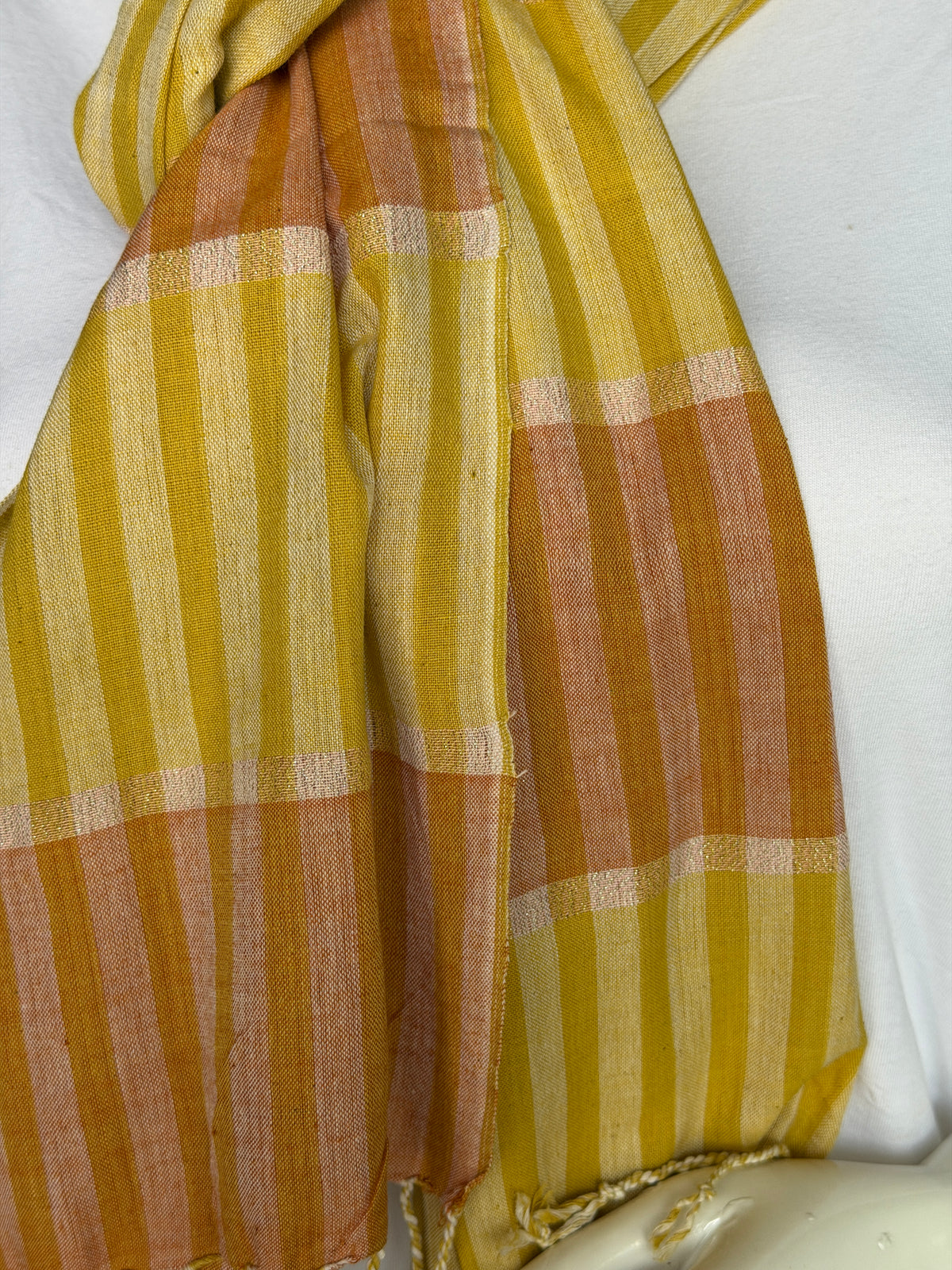 Soft cotton handloom stole - colors and designs options available