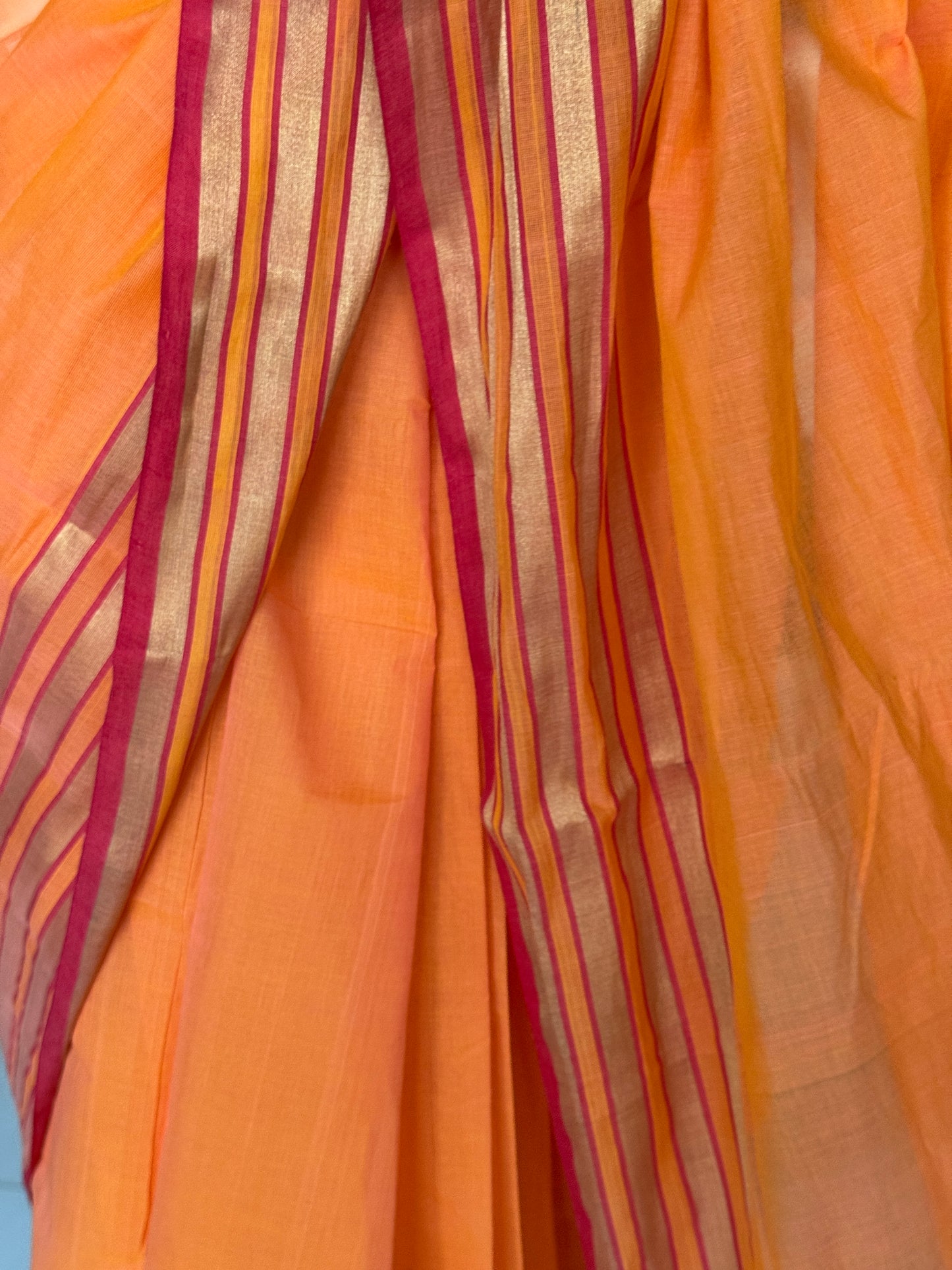 Soft hand woven cotton Venkatagiri saree