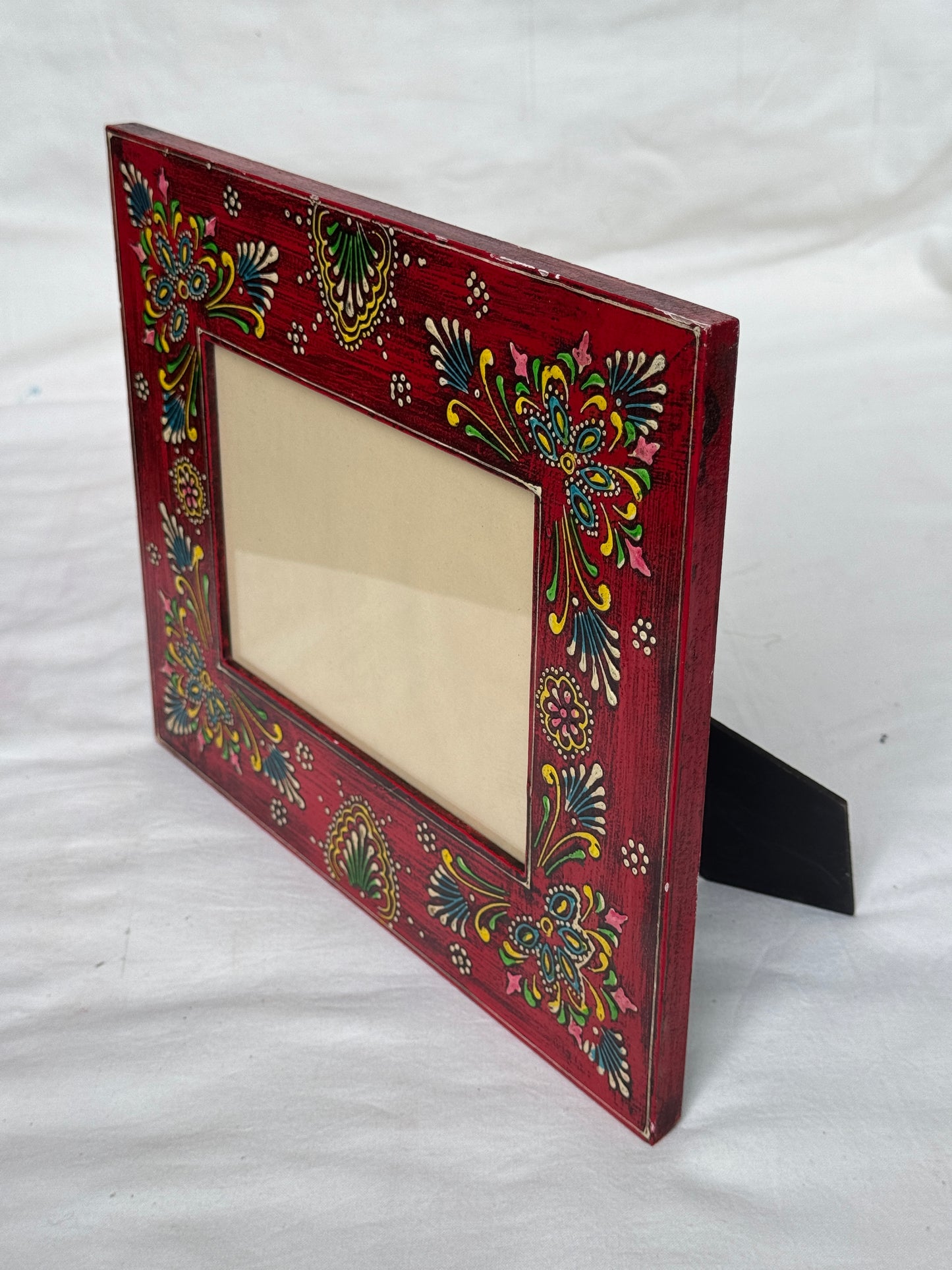 Handpainted Vintage look Wooden photo frame