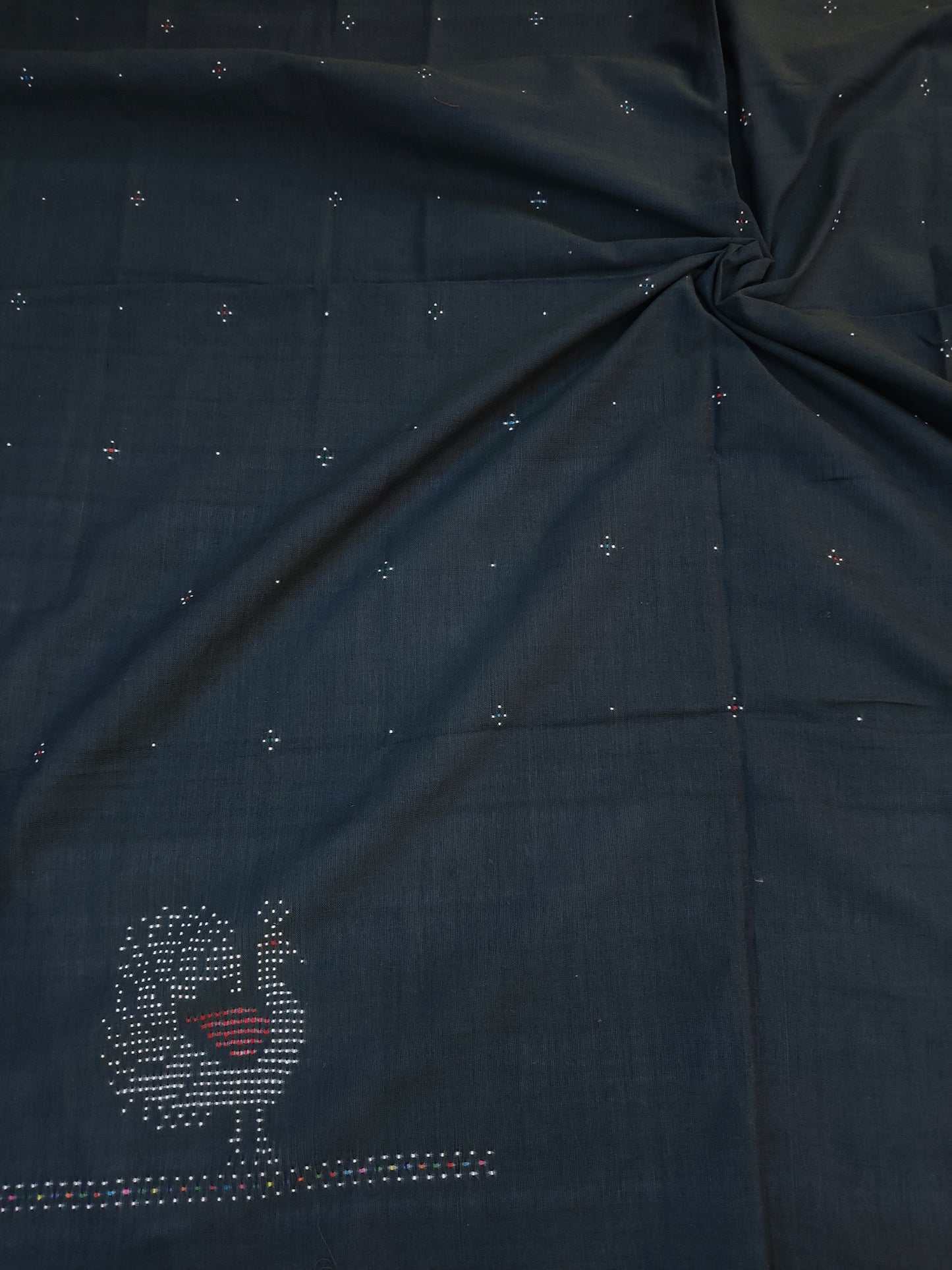 Tangaliya handloom cotton unstitched blouse piece