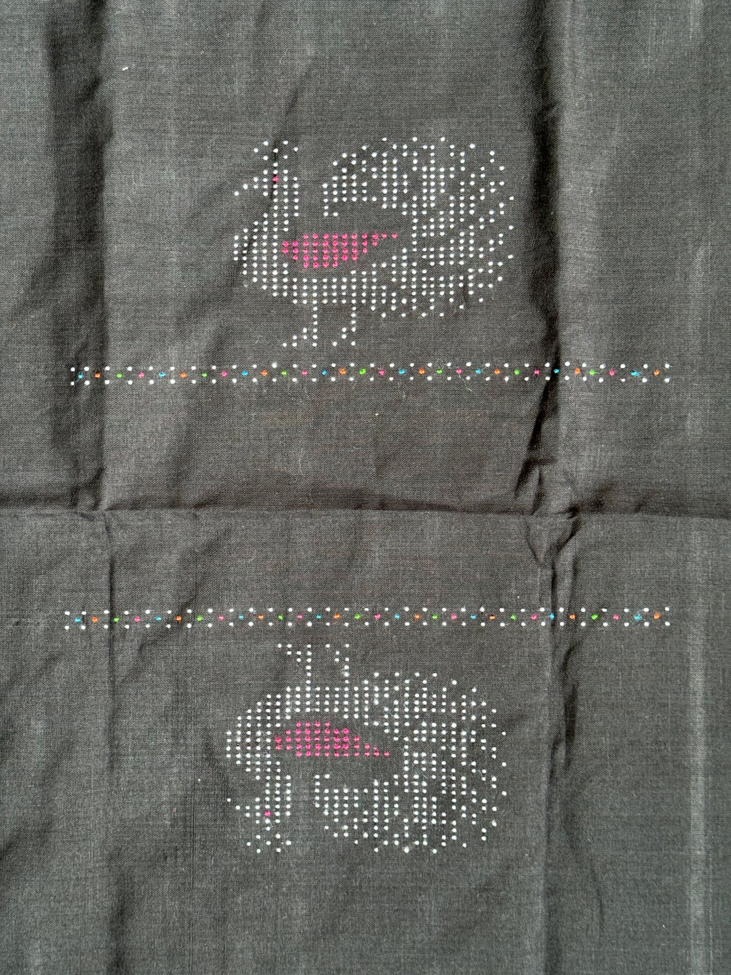 Tangaliya handloom cotton unstitched blouse piece