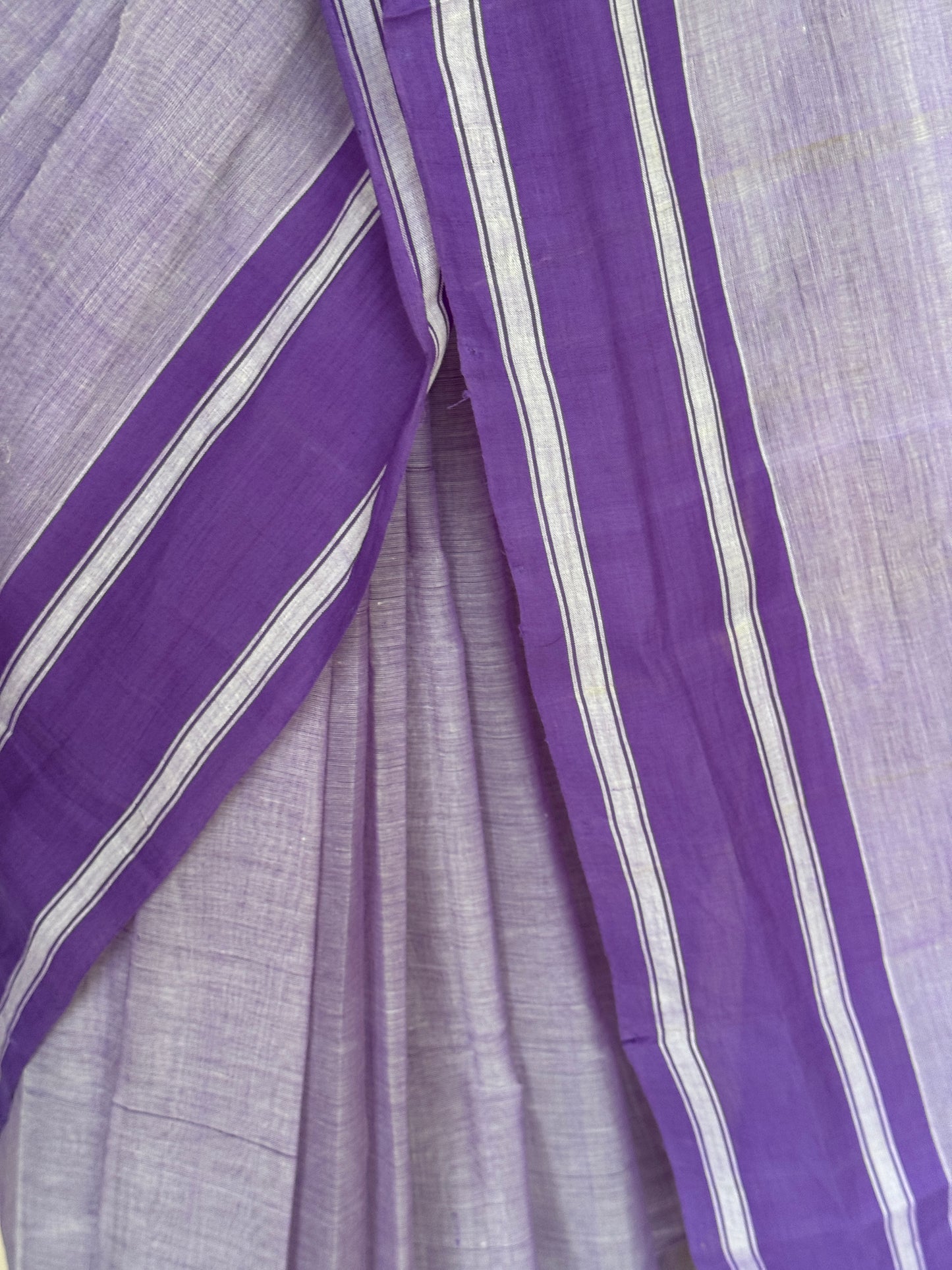 Plain light weight soft handloom Bobbili cotton saree - multiple colors available