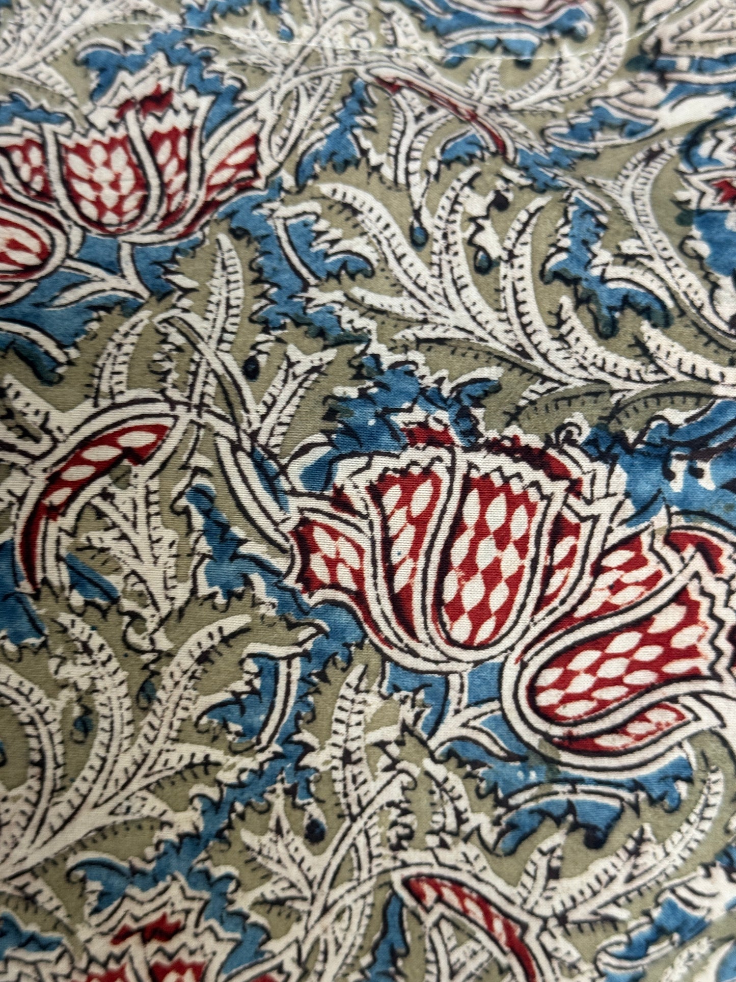 A-line hand block printed Kalamkari cotton kurti - sizes n colors options available