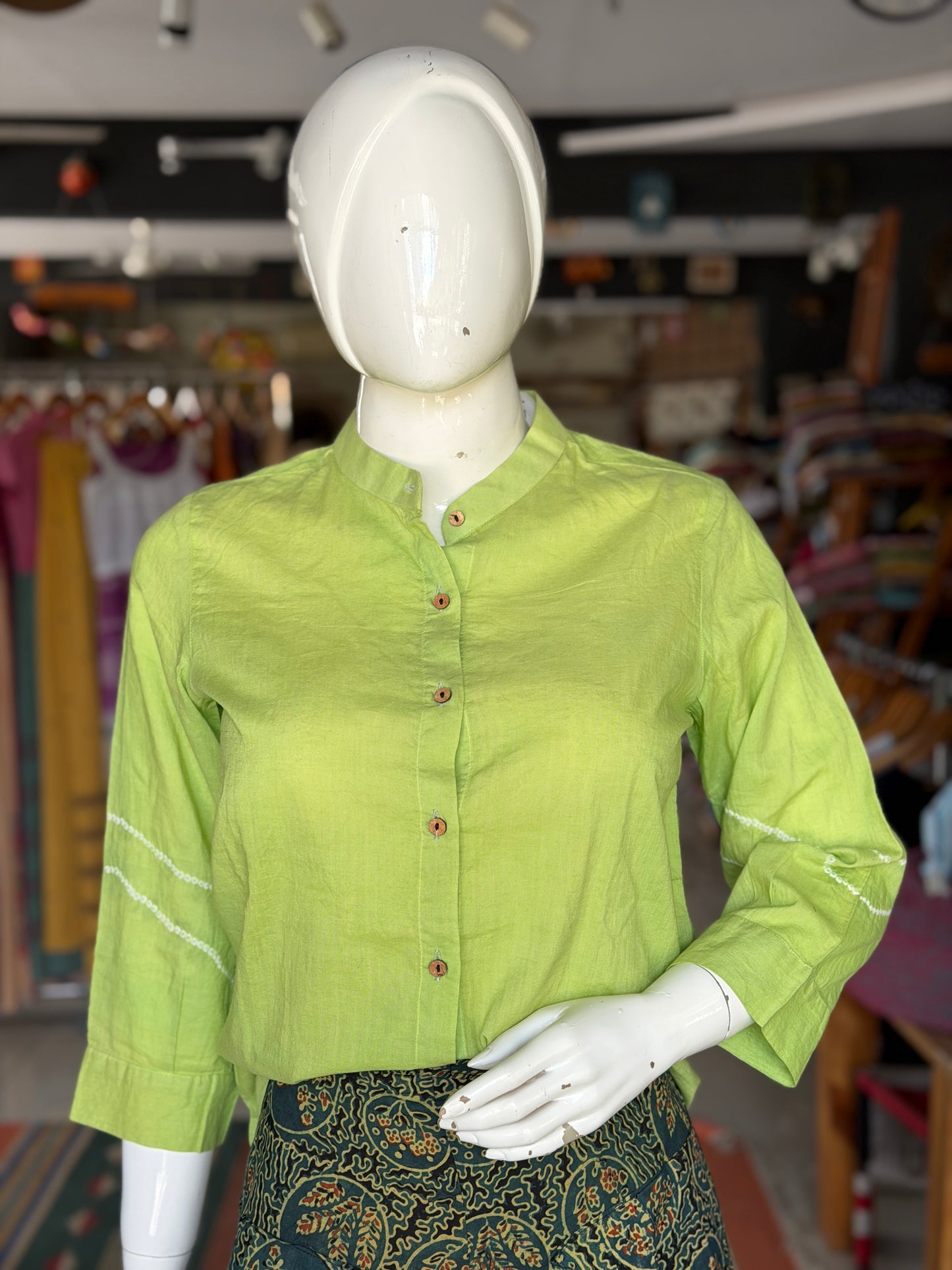 Bandini tie n dye long sleeves soft cotton short kurta for women