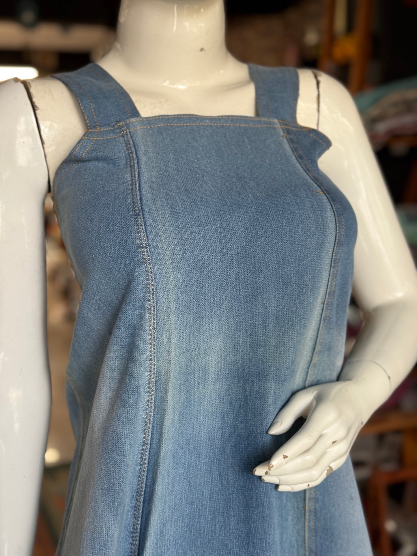 Blue denim short dress / top - design options available