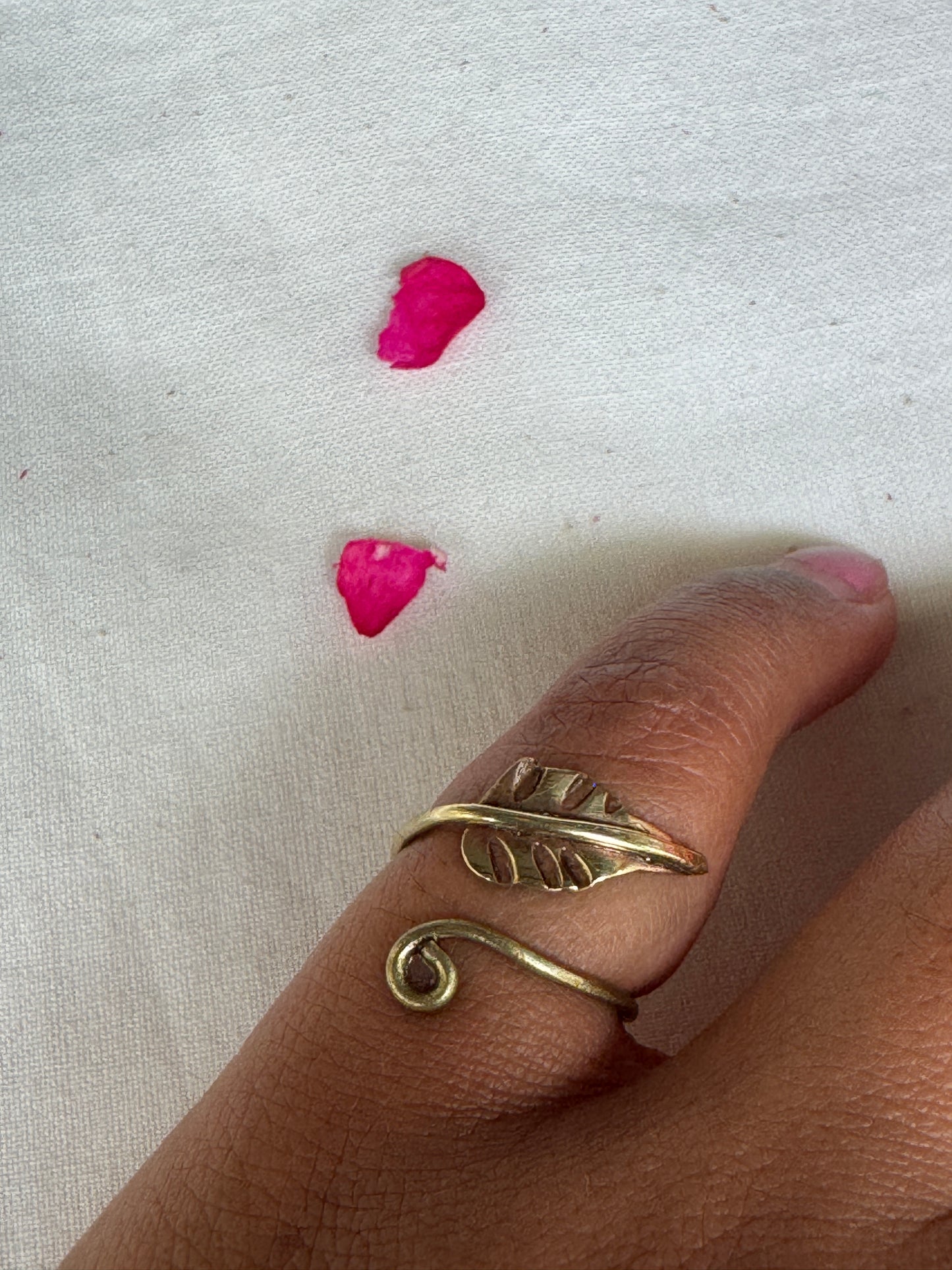Copper n brass twisted wire finger ring - click to see design options