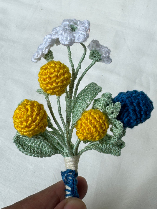 Ever lasting flower bouquet - handcrafted crochet flower bunch