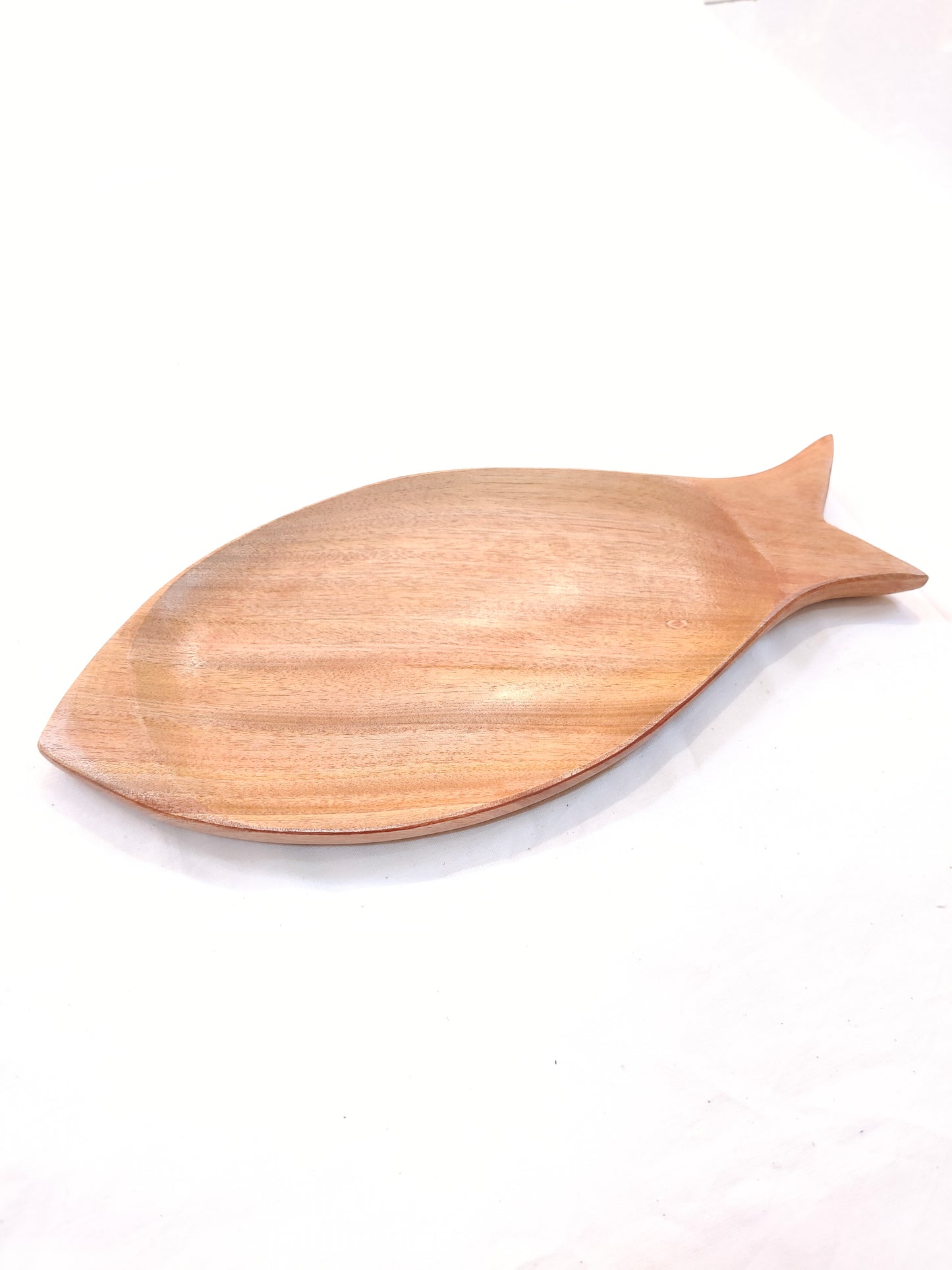 Fish shaped handcrafted Neem wood tray