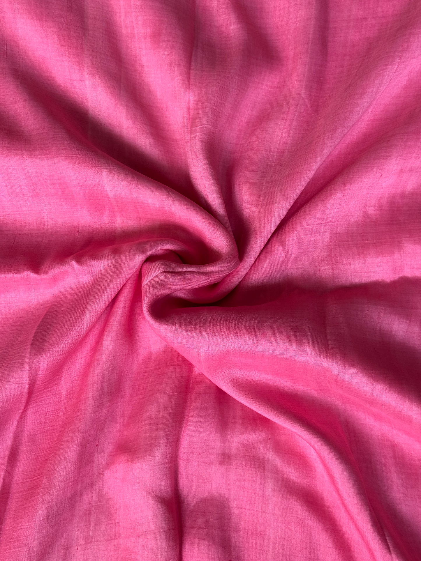 Light pink soft n light mulberry silk handwoven plain fabric
