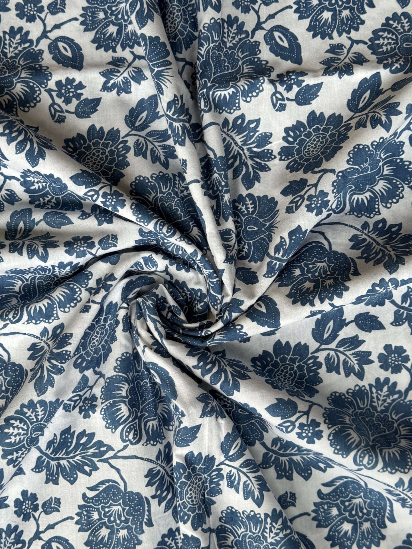 Natural dyed cambric cotton fabric - design options available