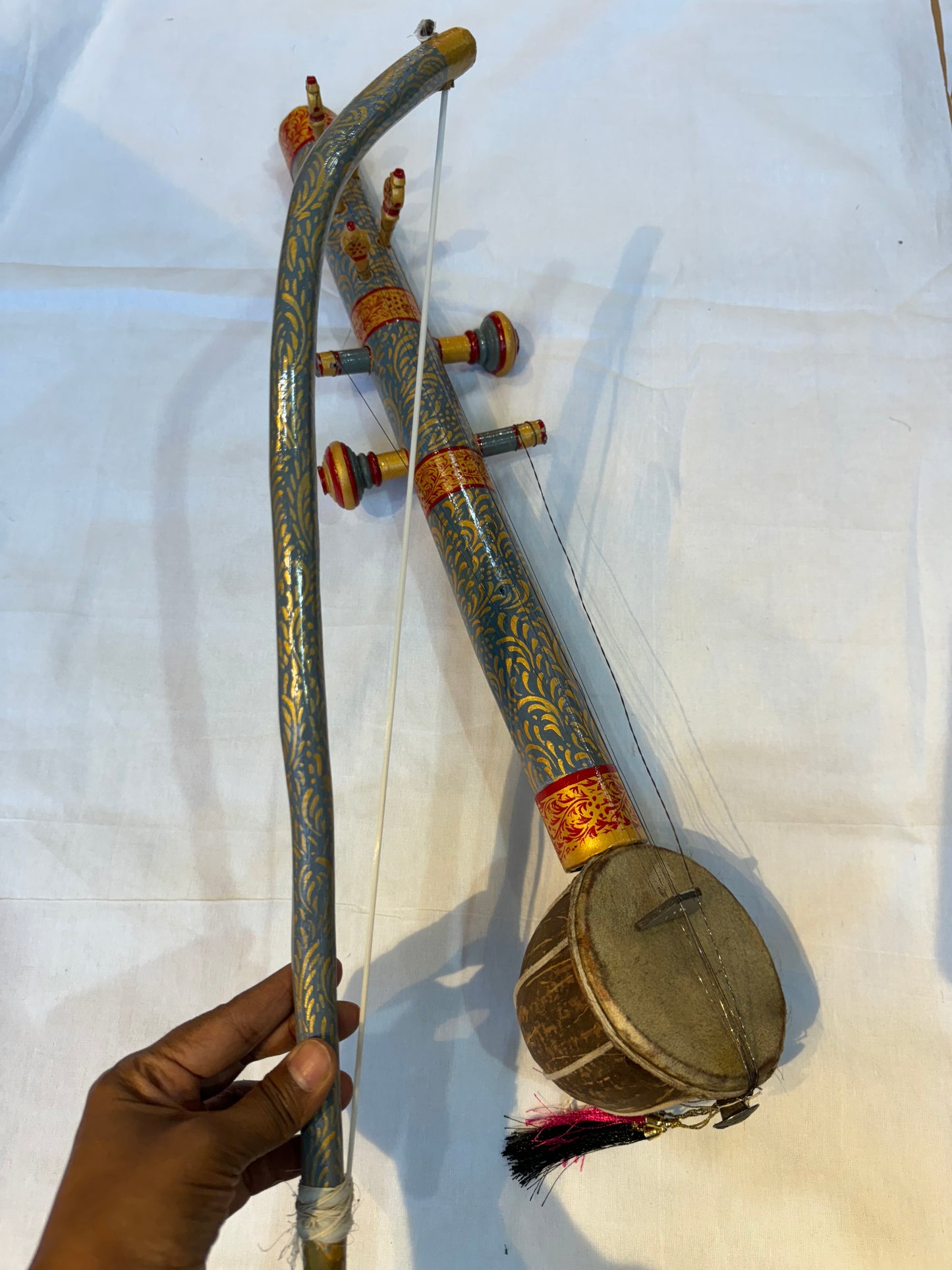 Ravan hatha hand painted traditional folk music instrument