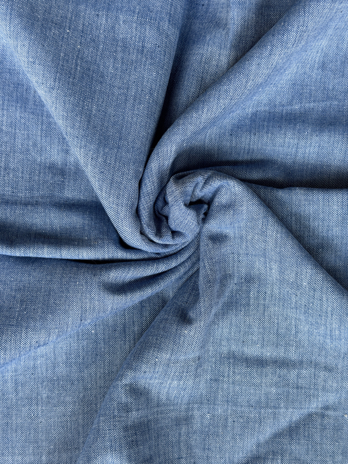 Pastel blue hand woven soft n thick cotton fabric