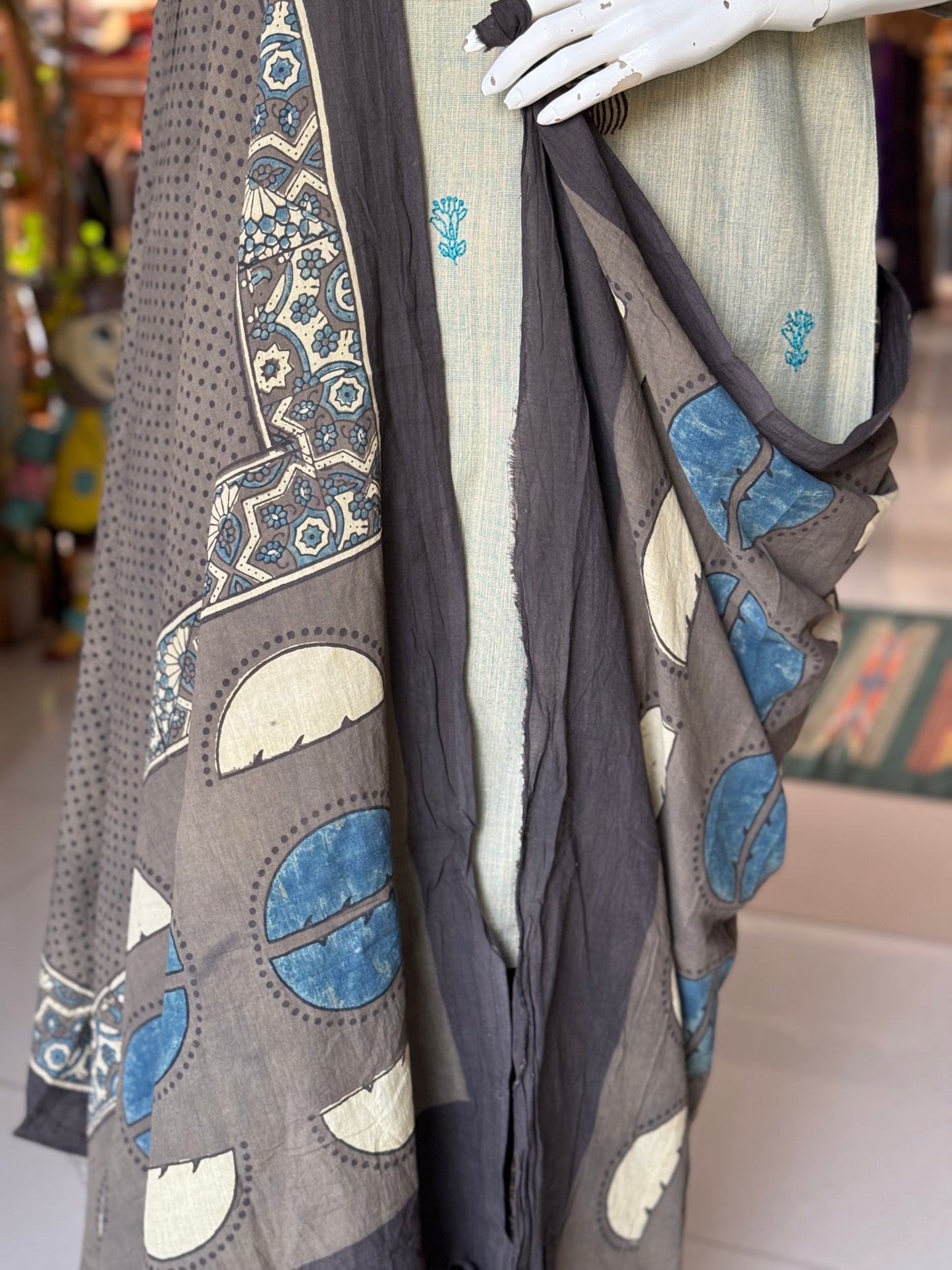 Hand block printed cotton dupatta - colour n designs options available