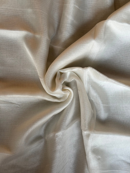 Off White pure silk light and soft kota fabric