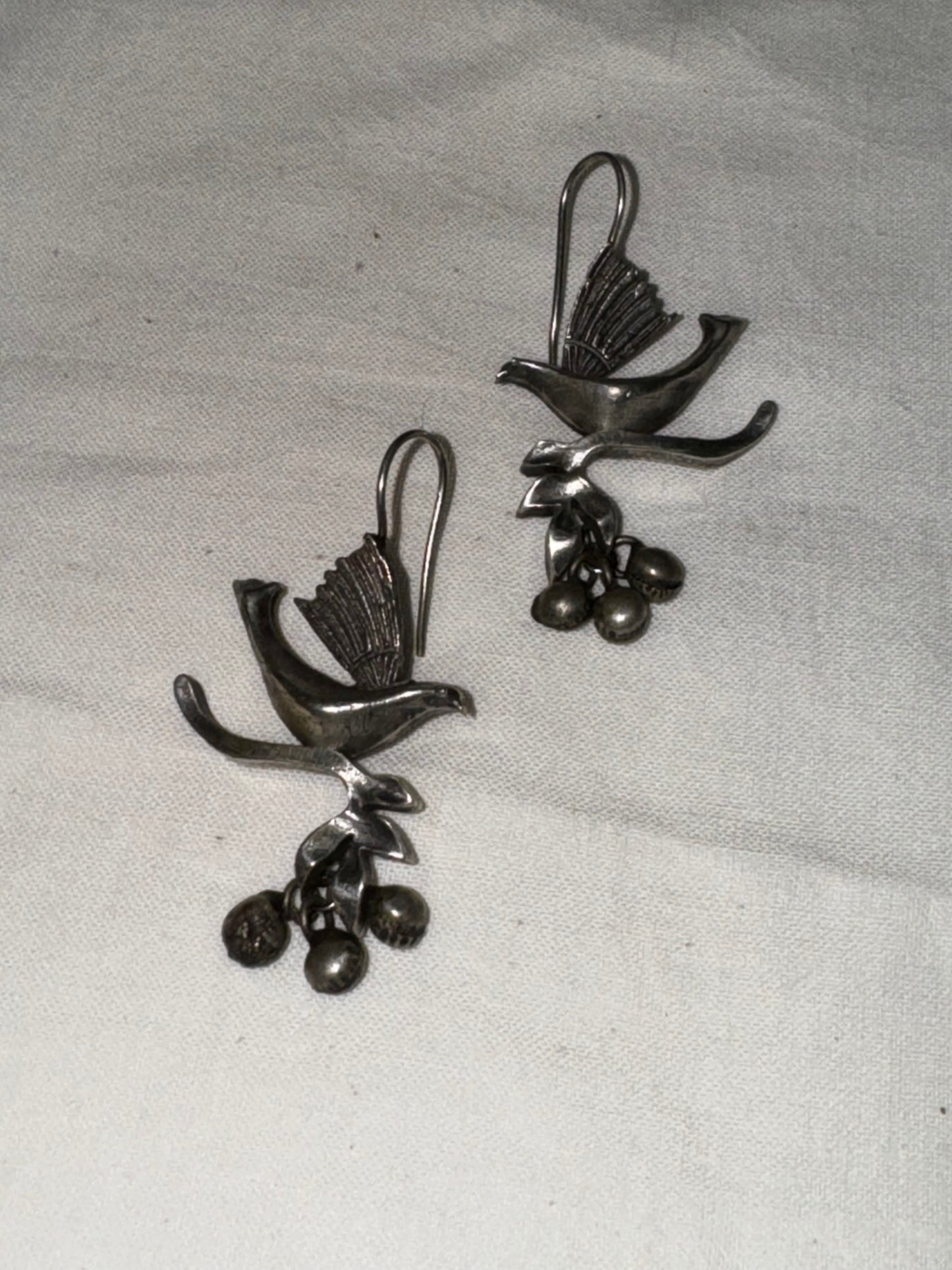 Flying Bird with ghungroo hooks - ear rings