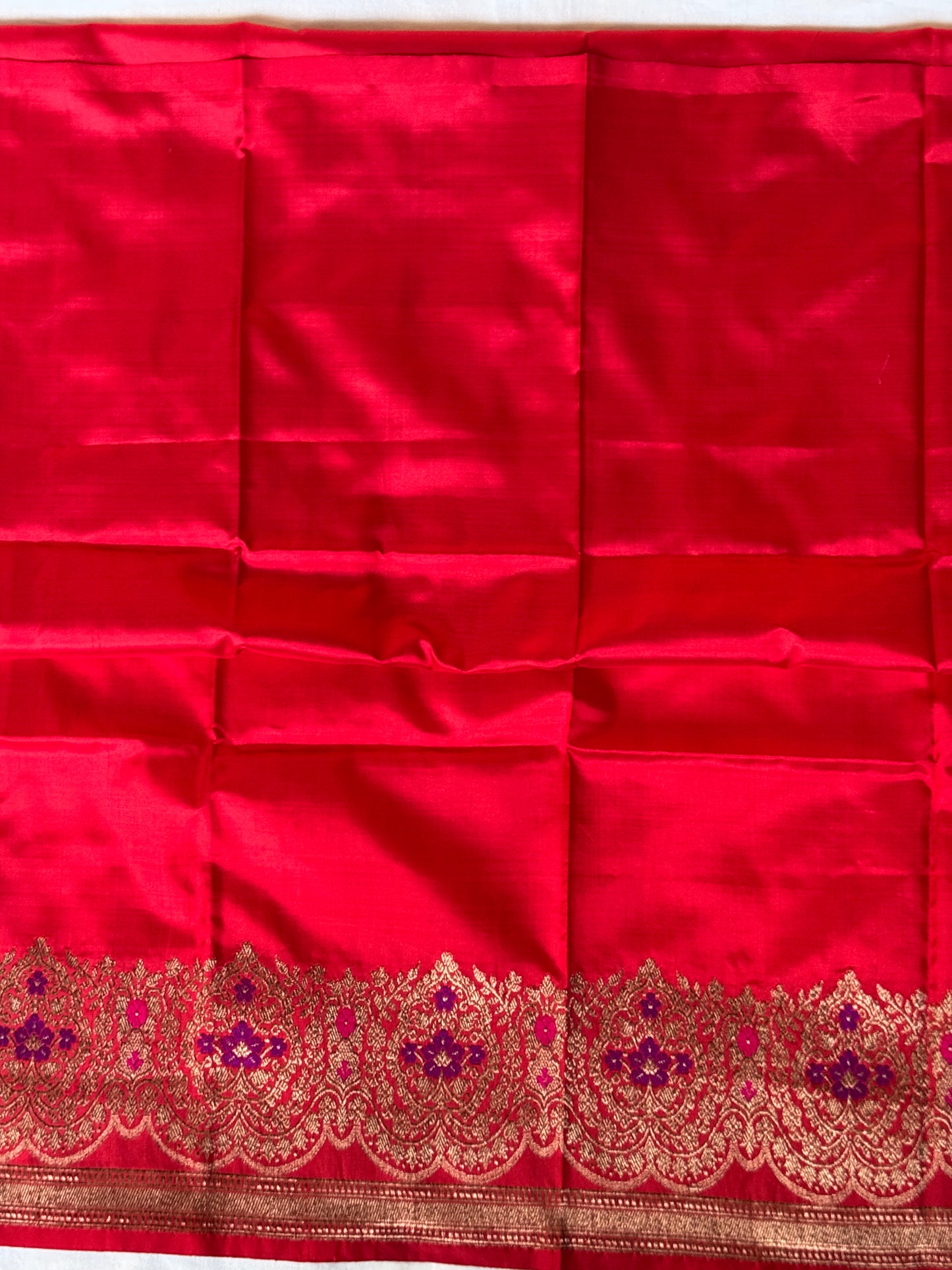 Pure katan silk handwoven unstitched blouse piece - multiple designs available