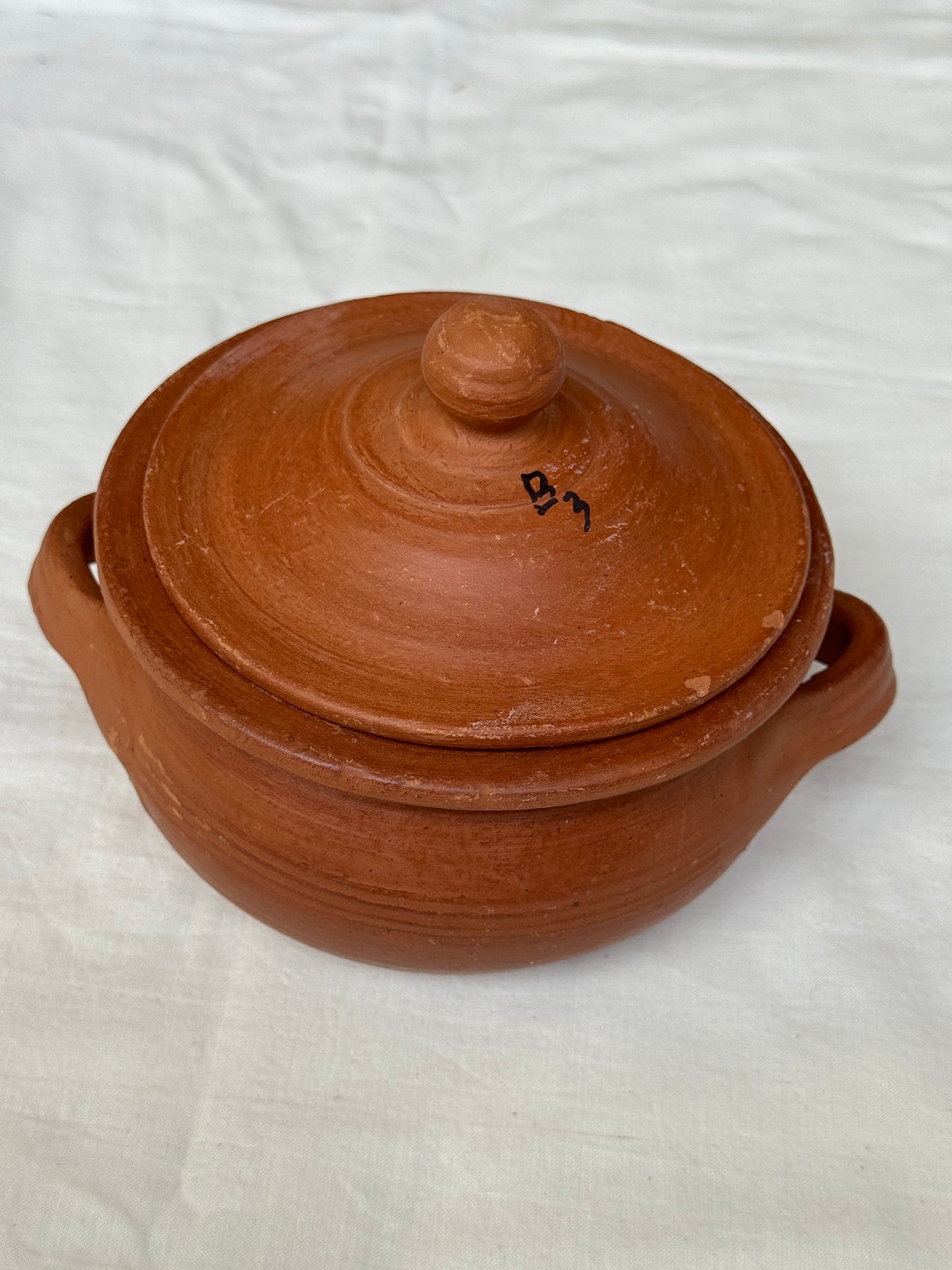 Clay cooking pots with 2 sides handles - different sizes available