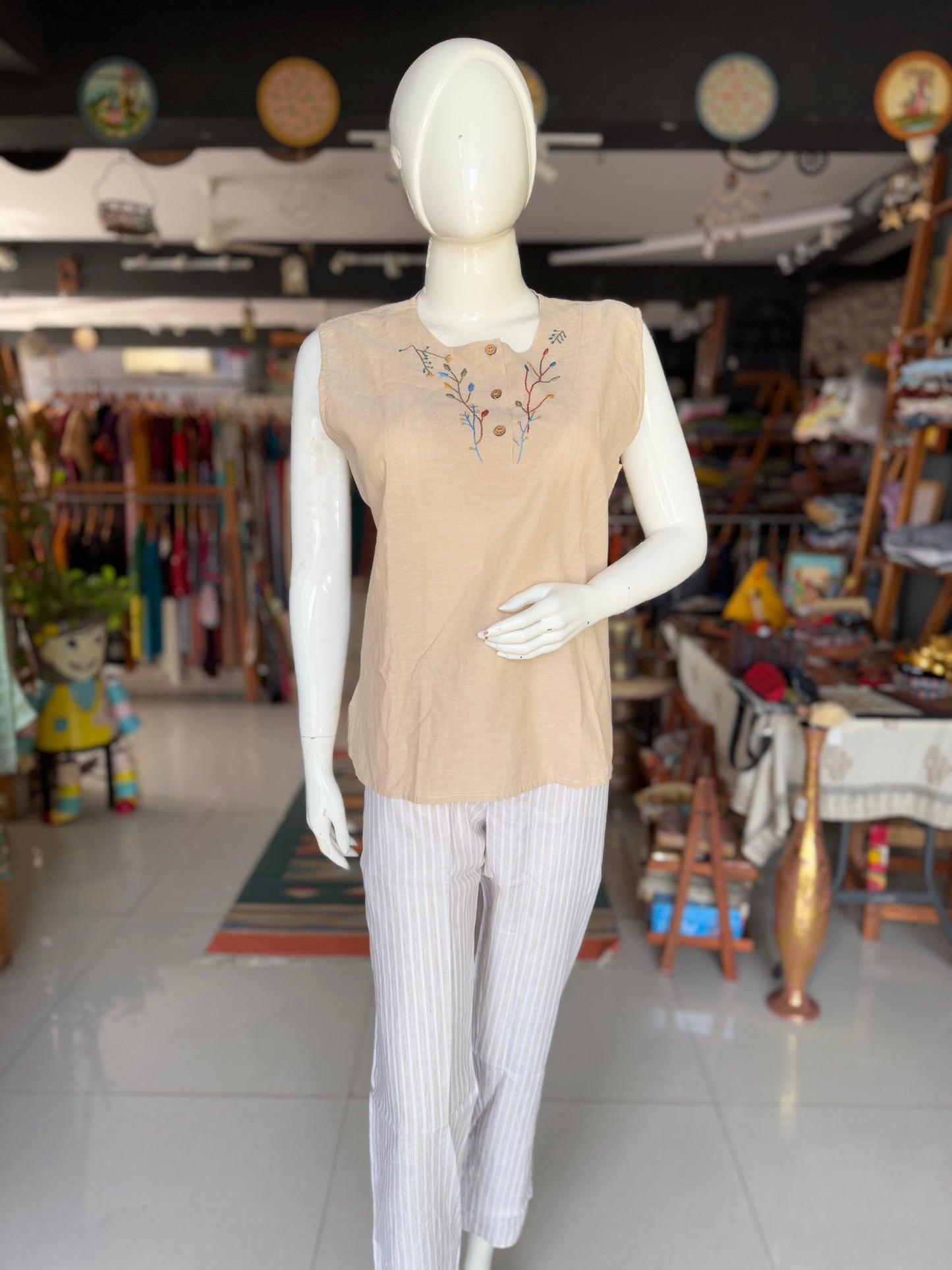 Hemp straight lounge pants for women