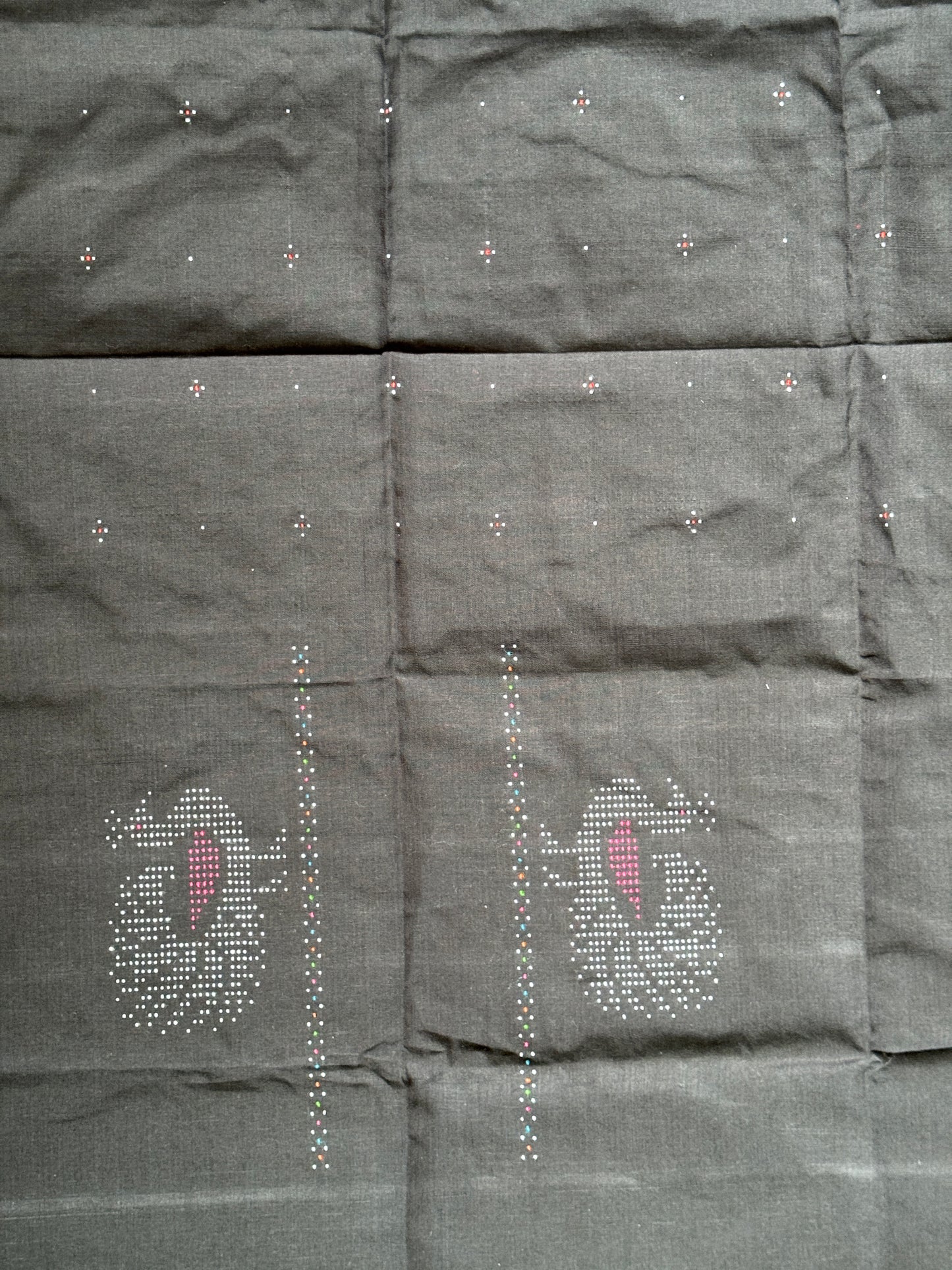 Tangaliya handloom cotton unstitched blouse piece