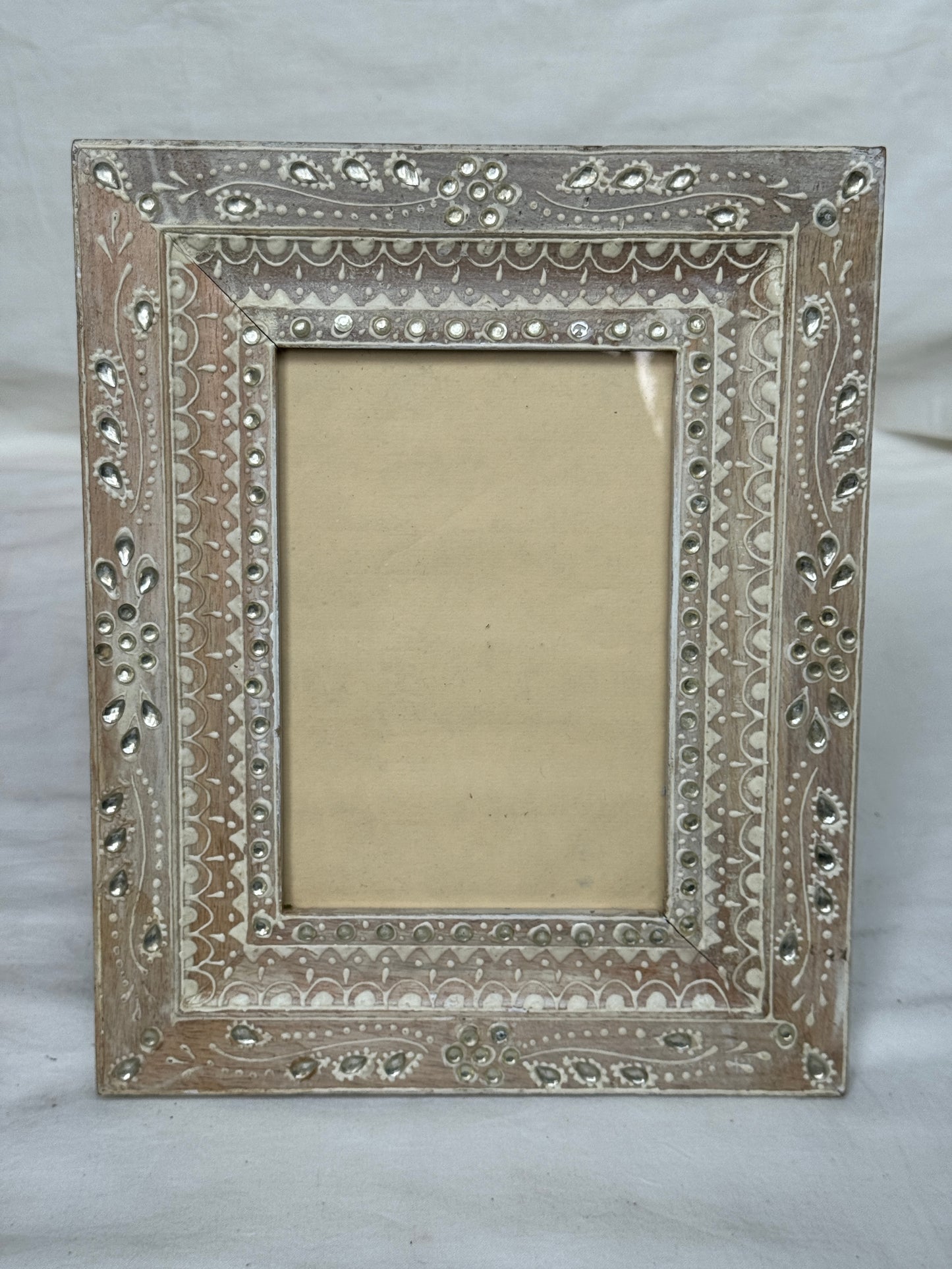 Handpainted Vintage look Wooden photo frame