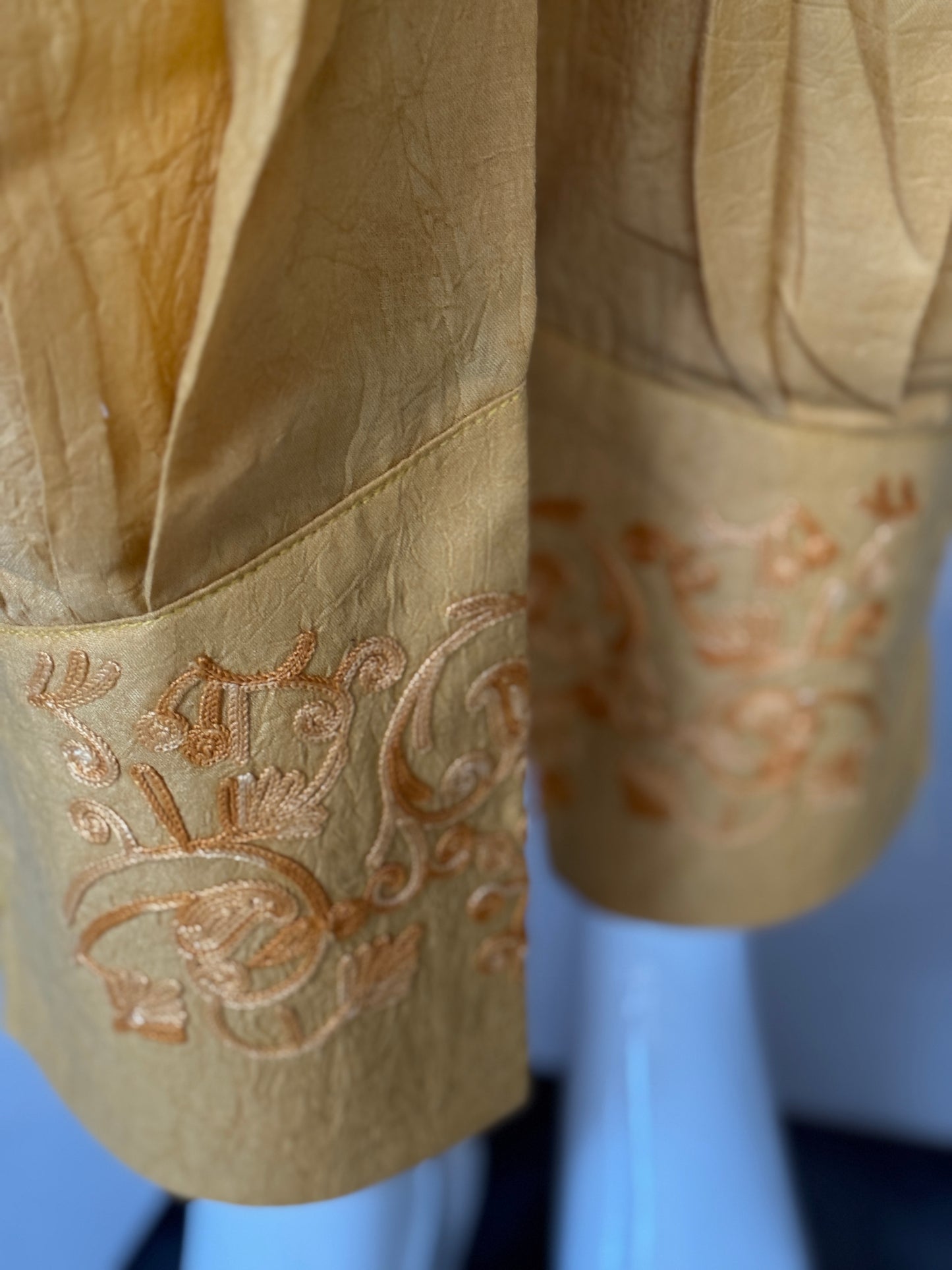 Aari embroidered kurti, pants - 2 piece set