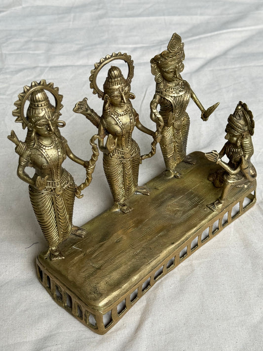 Shri Ram parivar - brass dokra hand crafted decor