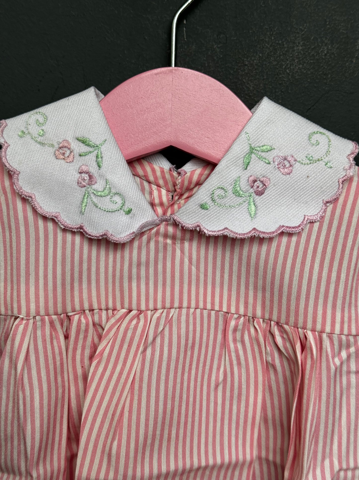 New born baby girl embroidered vintage look frocks