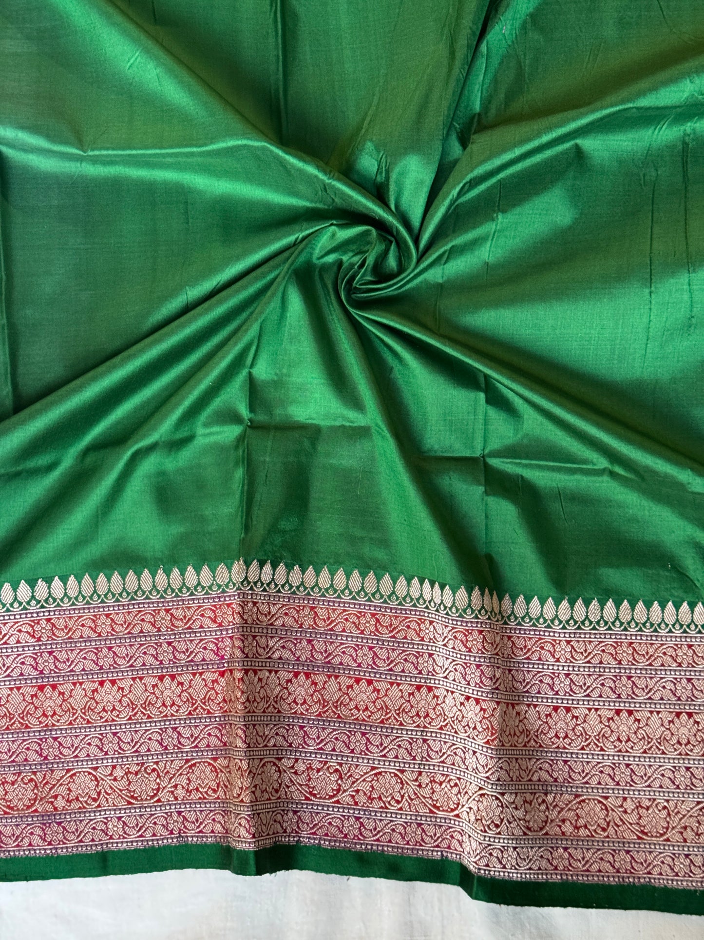 Pure katan silk handwoven unstitched blouse piece - multiple designs available