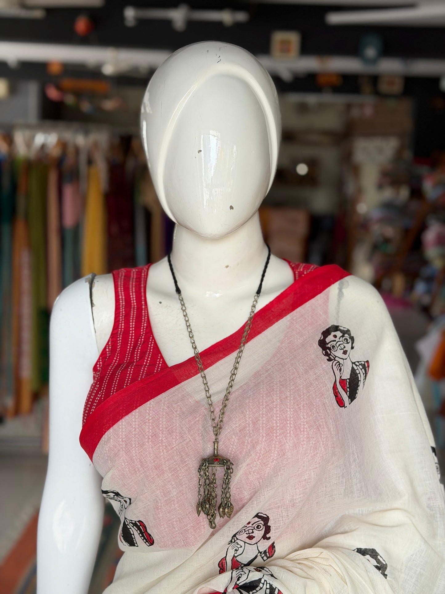 3D half sphere pendant n chain drops with big links chain handcrafted necklace