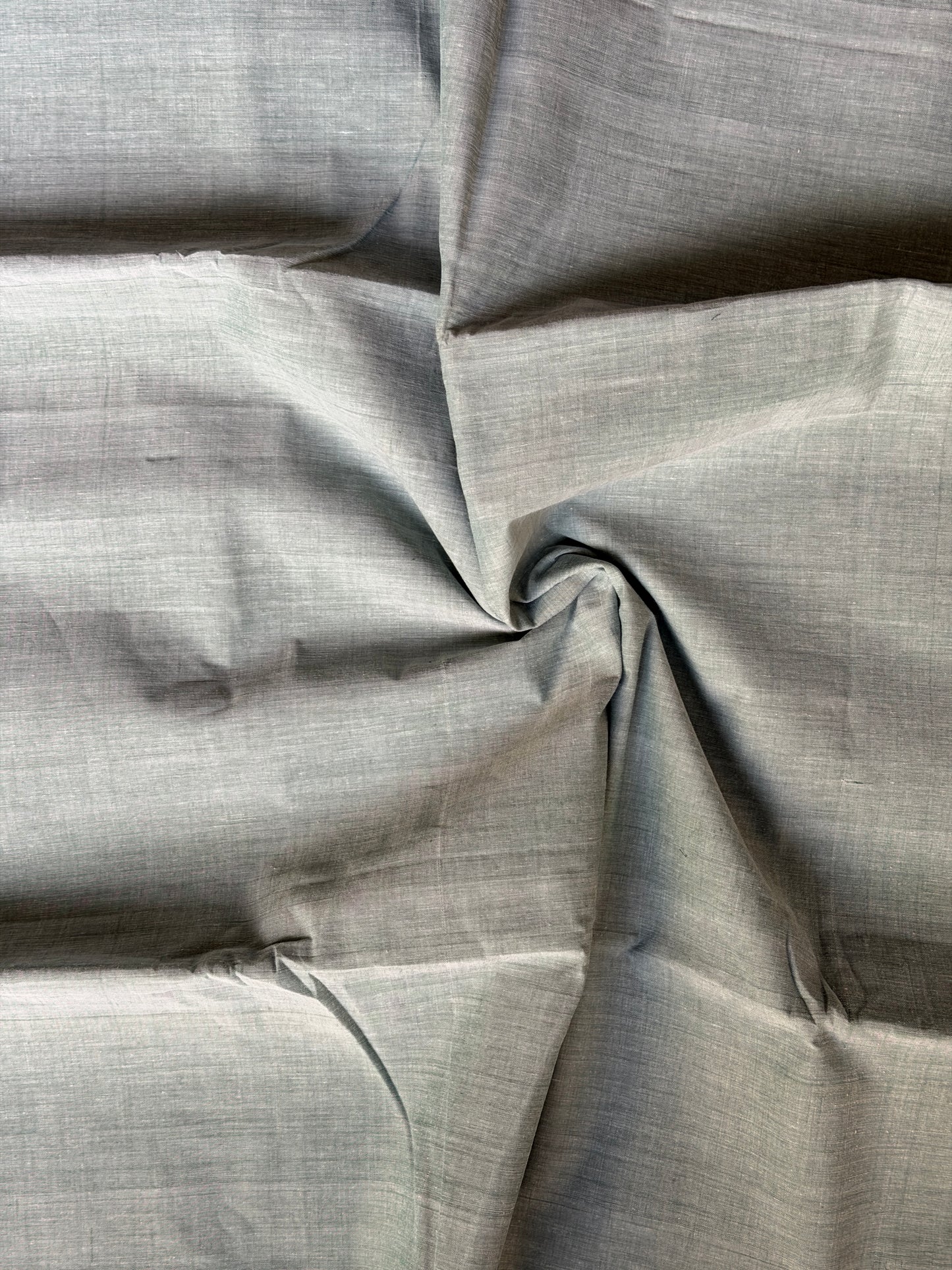 Sage green cotton handwoven fabric