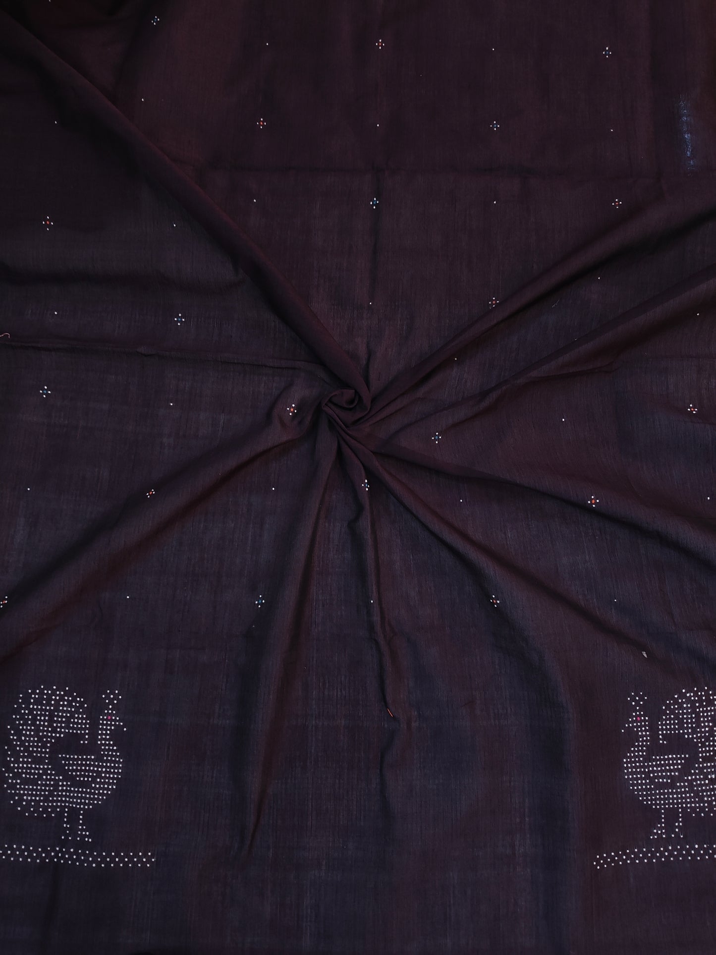 Tangaliya handloom cotton unstitched blouse piece