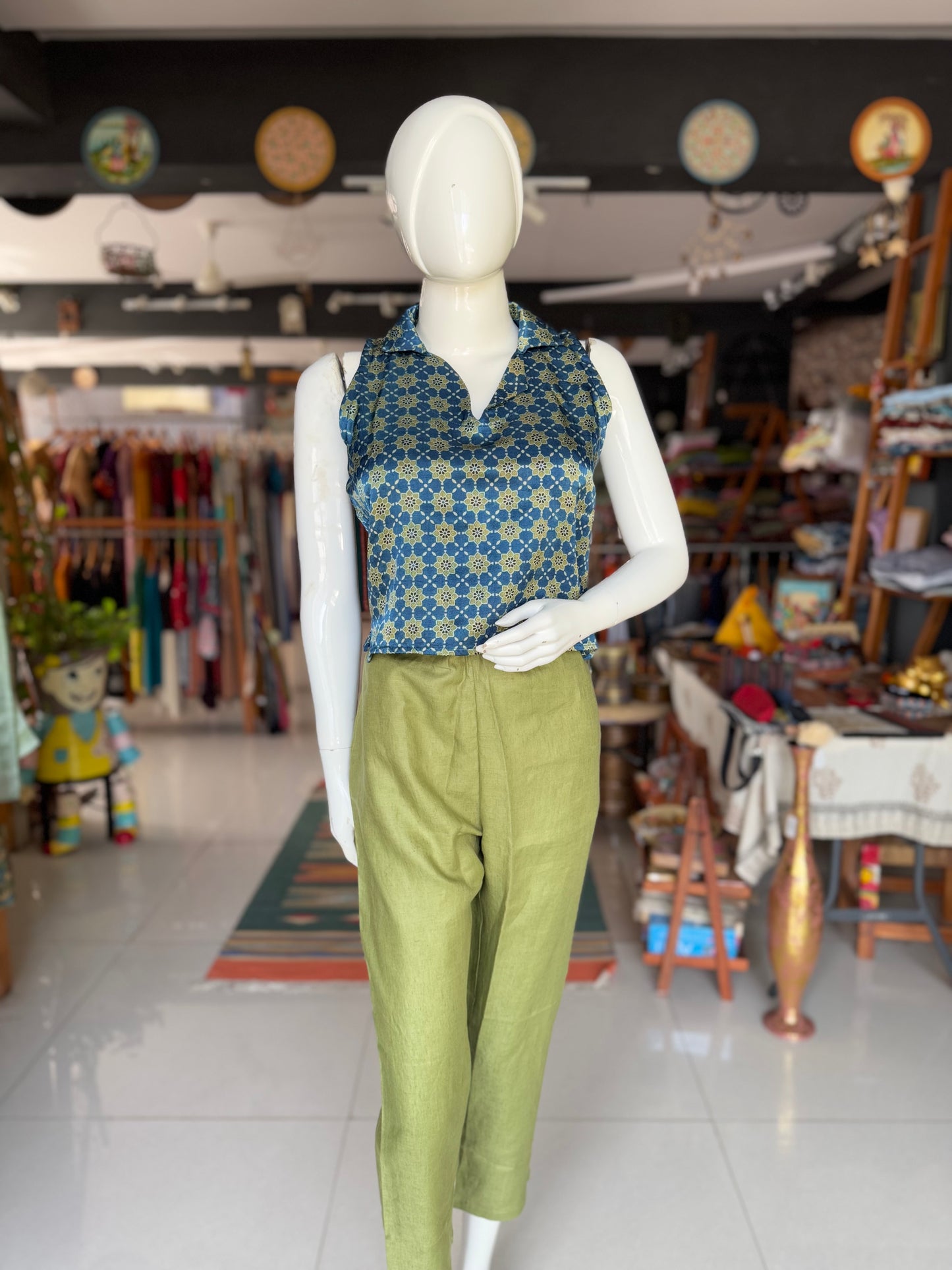 Hemp straight lounge pants for women