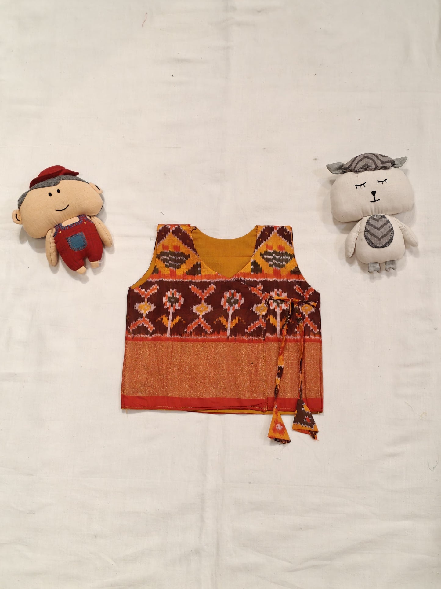 Ikat pure silk hand woven jabla for boys - colors n designs options available