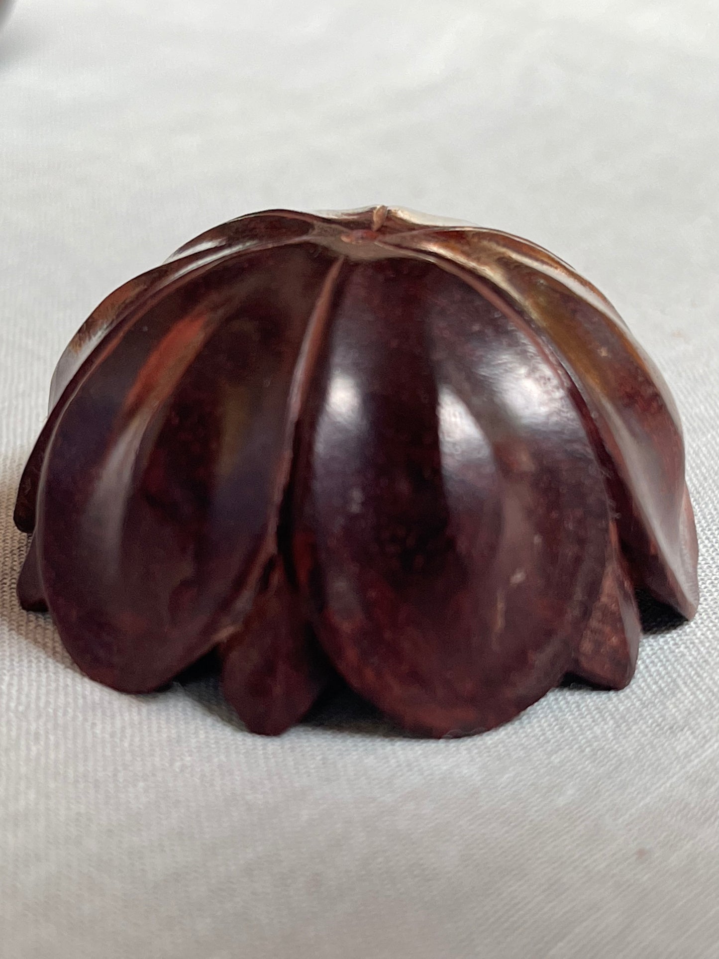 Flower shaped handmade Rose wood small bowl