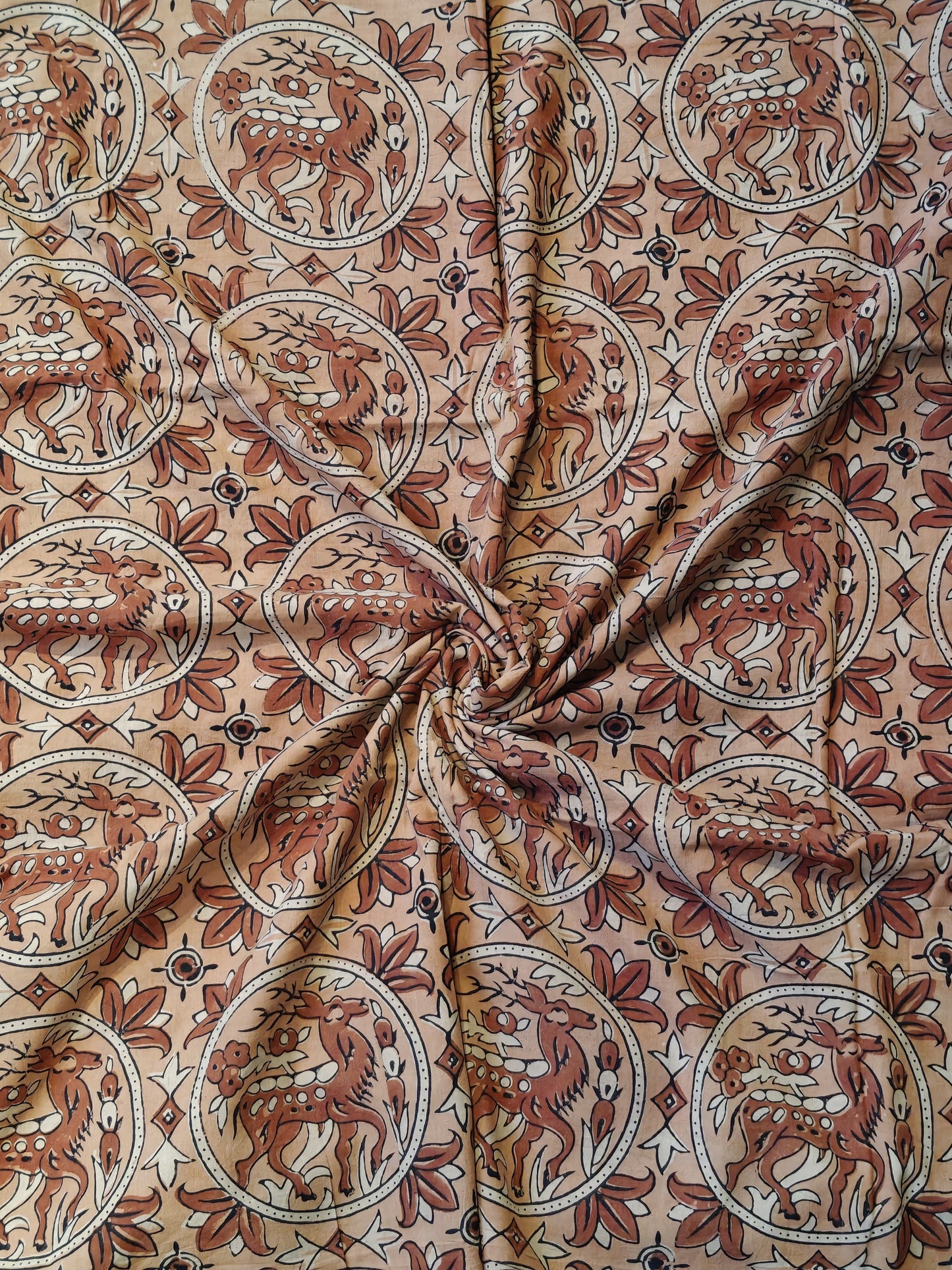 Ajrakh natural dyed, handblock printed cotton fabric - click to see design options