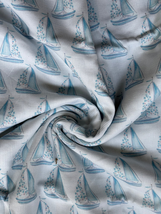 Digital printed cotton handwoven textured fabric