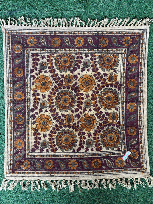 2 x 2 feet cotton Kalamkari hand block printed mat