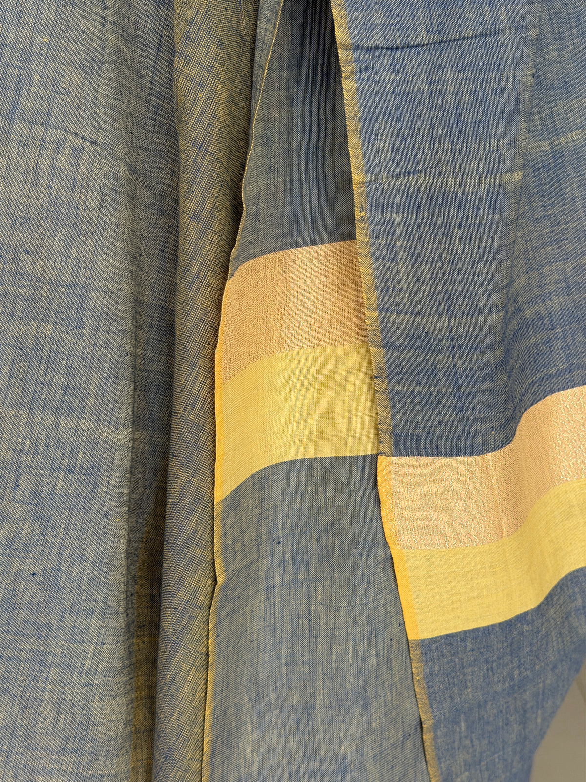 Color block handloom cotton dupatta - click to see color options
