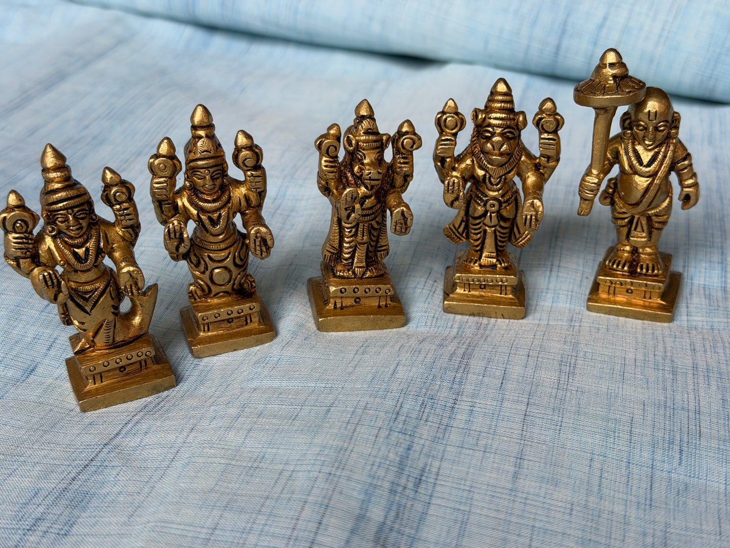Brass Dasavatar - set of 10 pieces