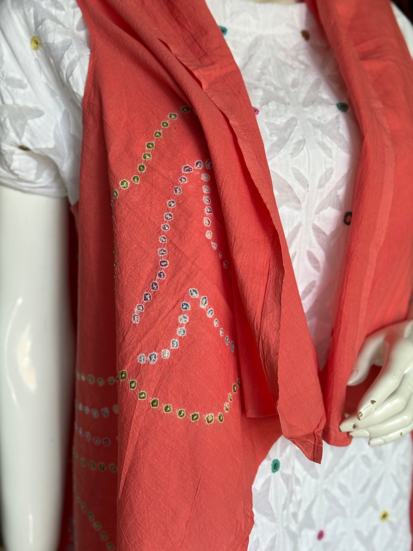 Bandini tie n dye hand crafted mul cotton shrug - colors and designs available