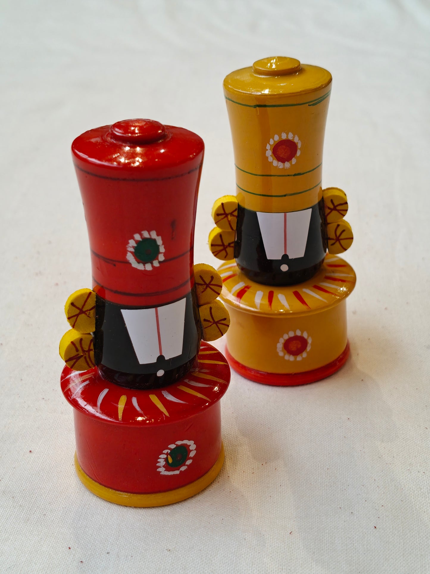 Balaji box haldi kumkum pair - hand crafted wooden traditional return gift