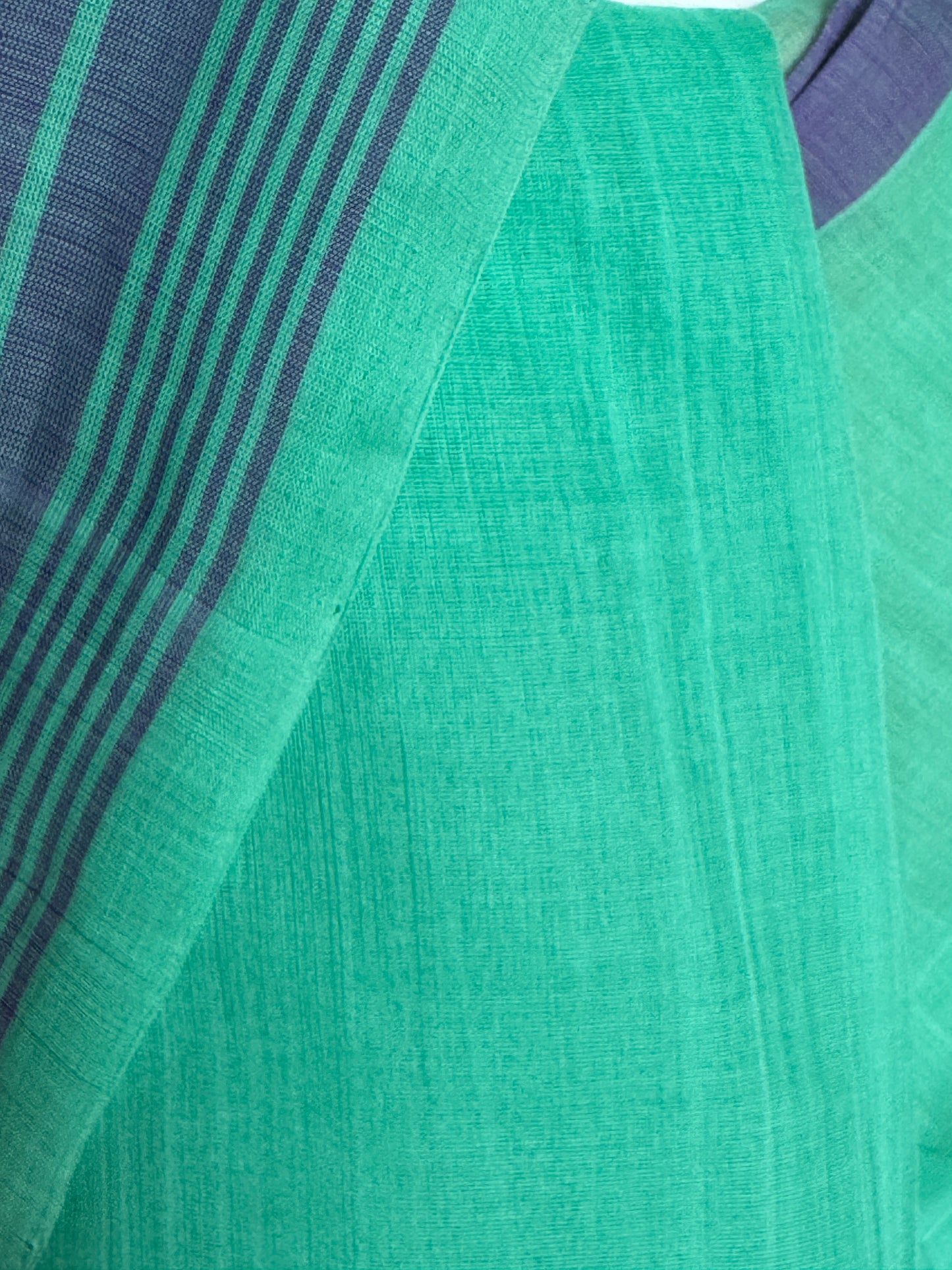 Plain light weight soft handloom Bobbili cotton saree - multiple colors available