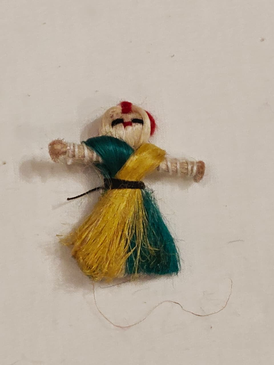 Jute upcycled colorful dolls - unleash your creativity -  bag charms / key rings / Tassles / earrings etc