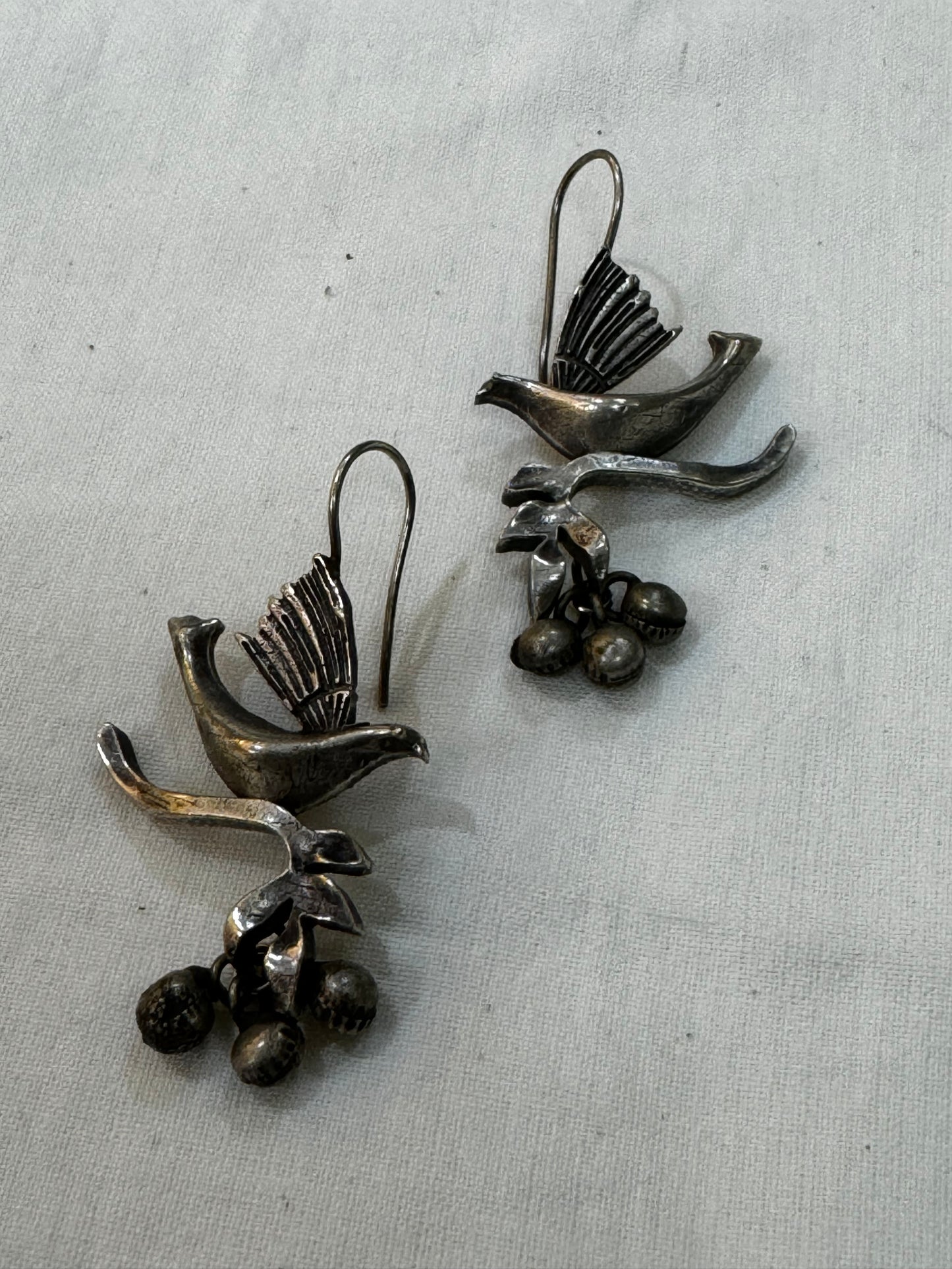 Flying Bird with ghungroo hooks - ear rings