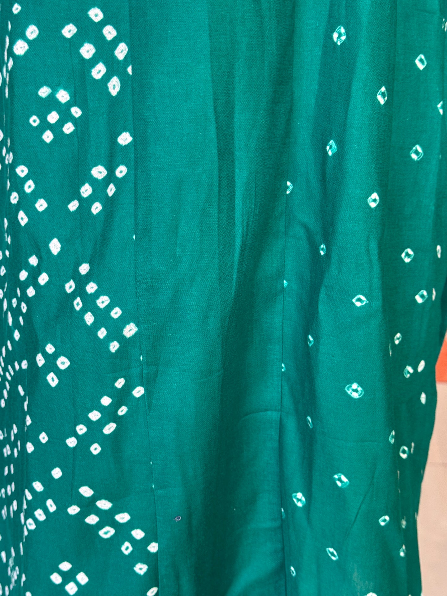 Bandini cotton straight kurti with half n half design - color options available