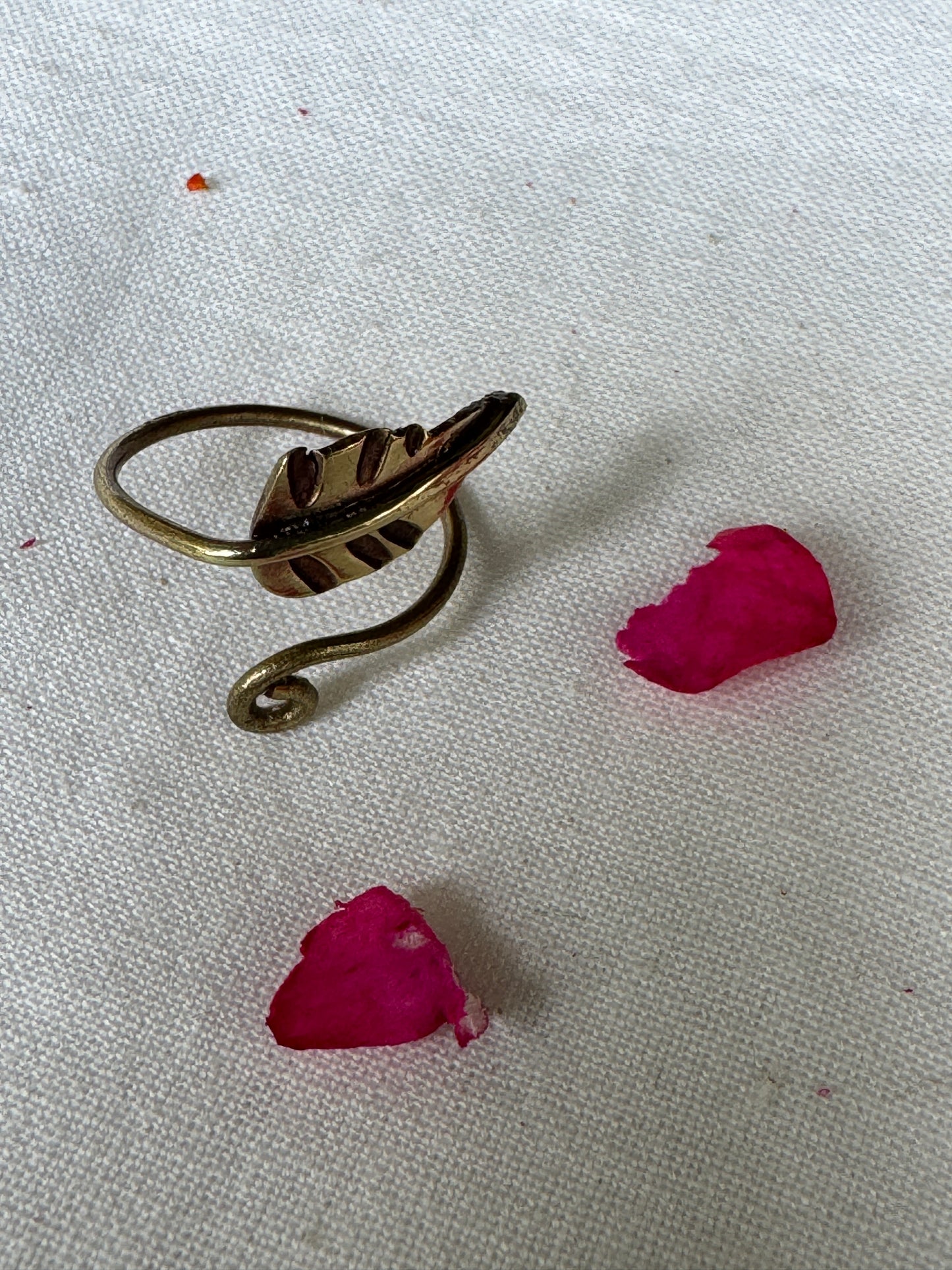 Copper n brass twisted wire finger ring - click to see design options