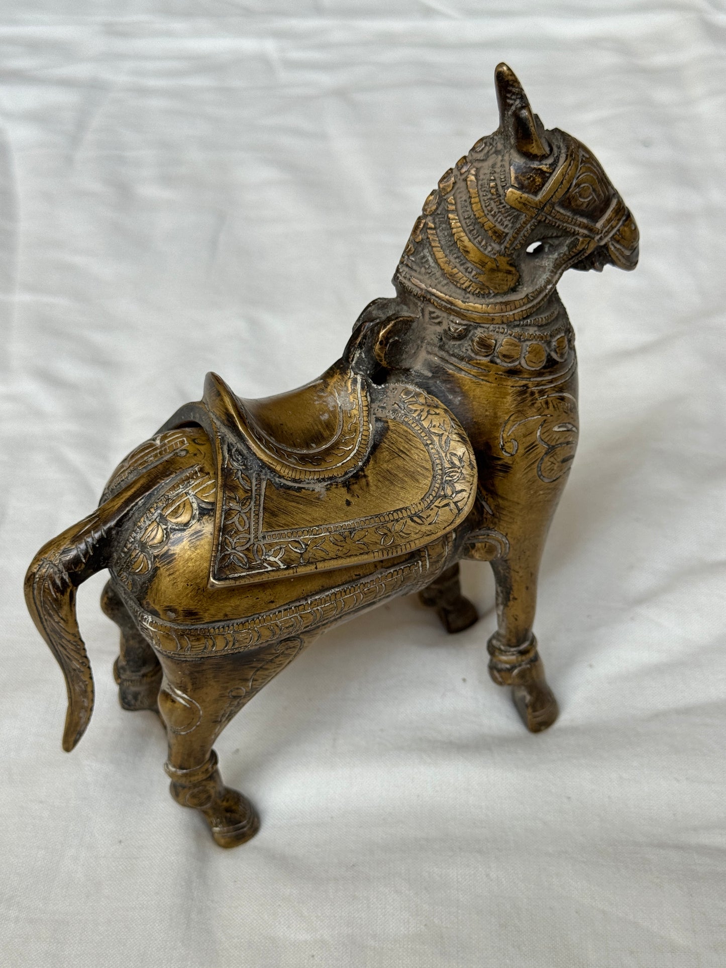 Vintage Horse money bank made of brass